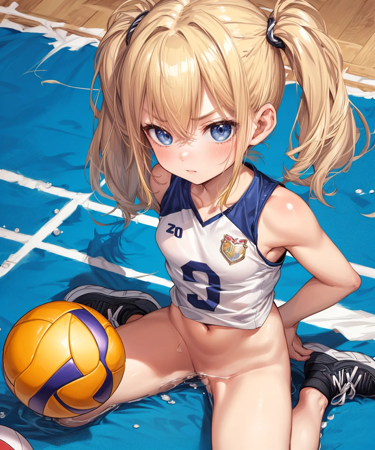 【「バレーボール」AIエロ画像（イラスト・アニメ・二次元風）378枚まとめ！(13ページ目)のエロ画像18枚目