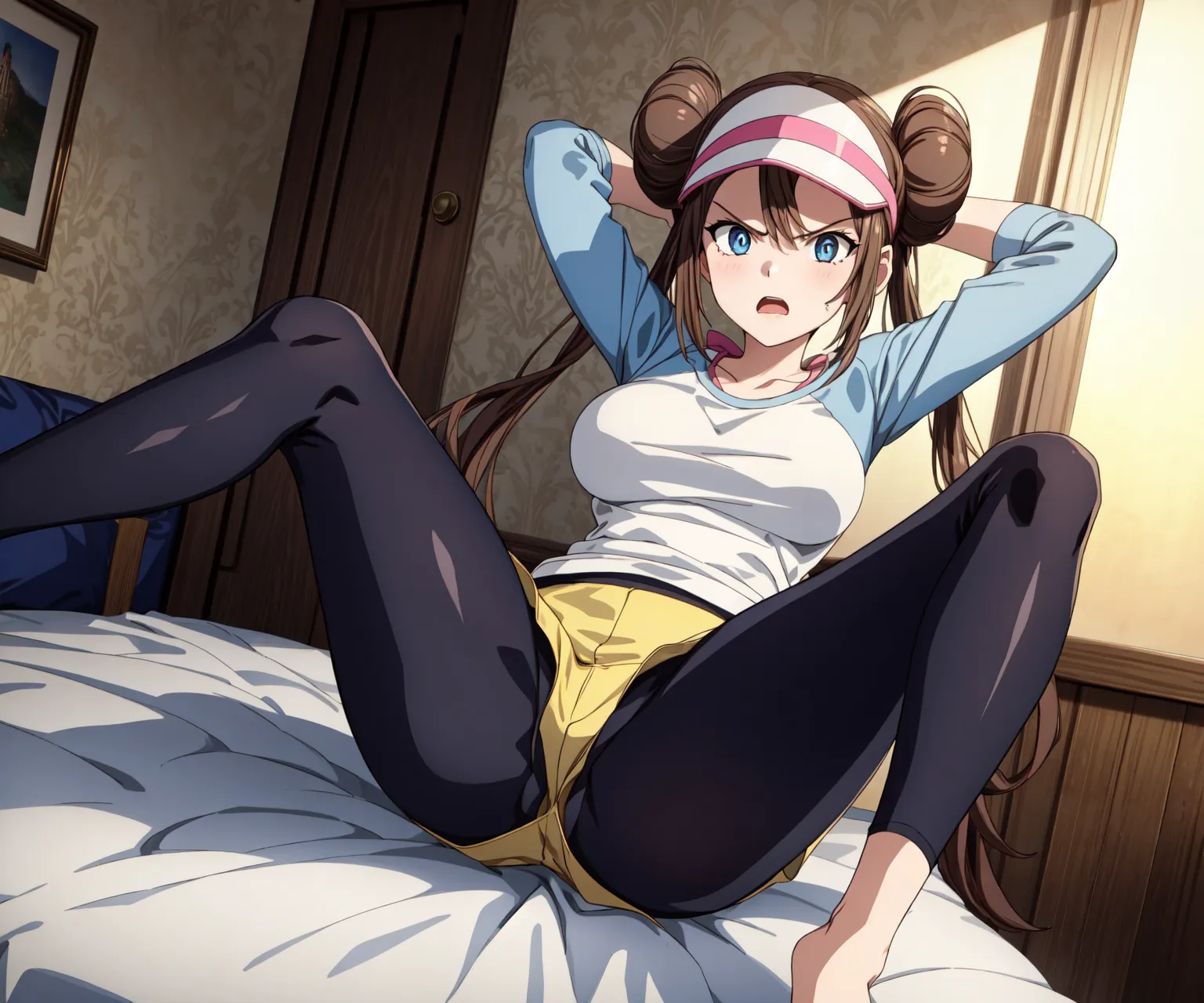 【「巨乳×パンスト」AIエロ画像（イラスト・アニメ・二次元風）575枚まとめ！(20ページ目)のエロ画像5枚目