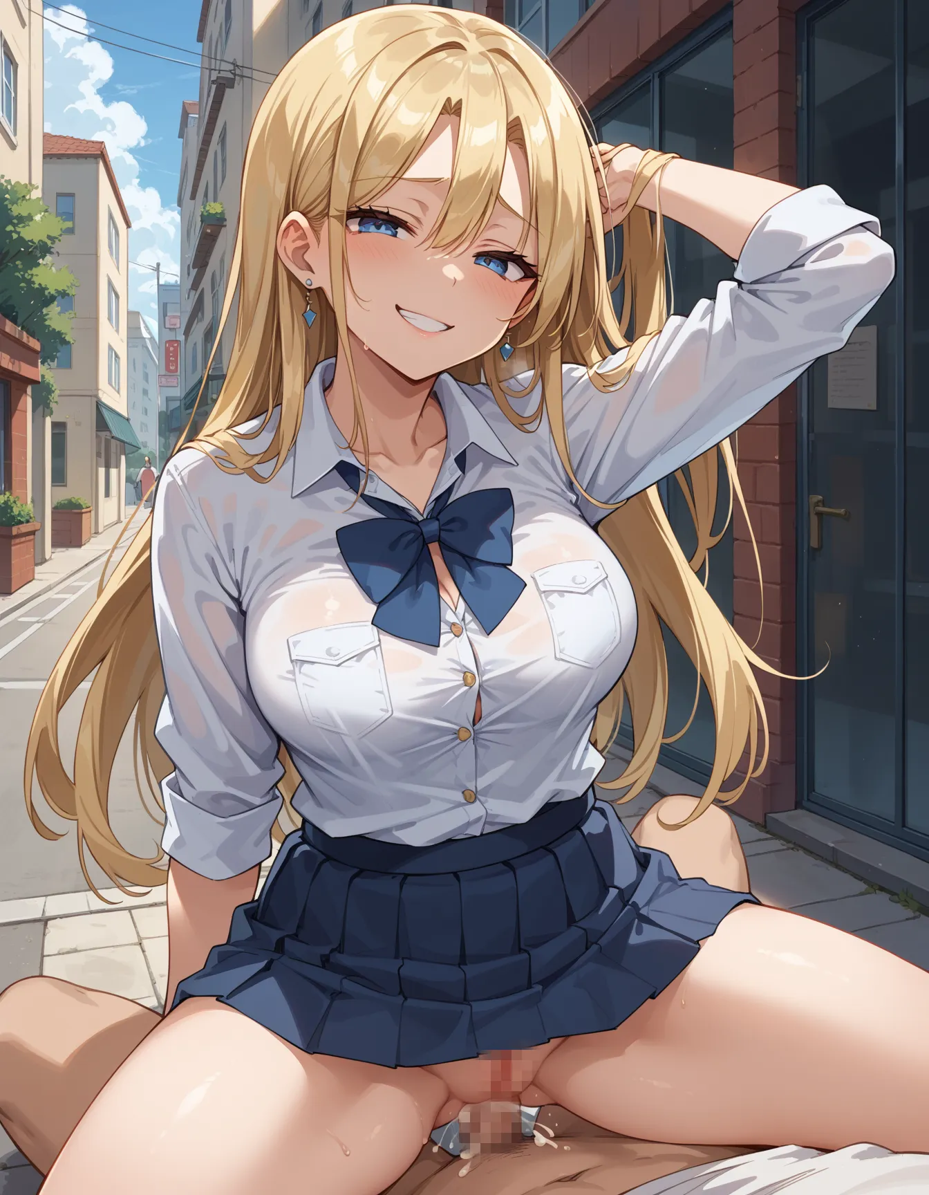 【「学制服」AIエロ画像（イラスト・アニメ・二次元風）4855枚まとめ！(162ページ目)のエロ画像15枚目