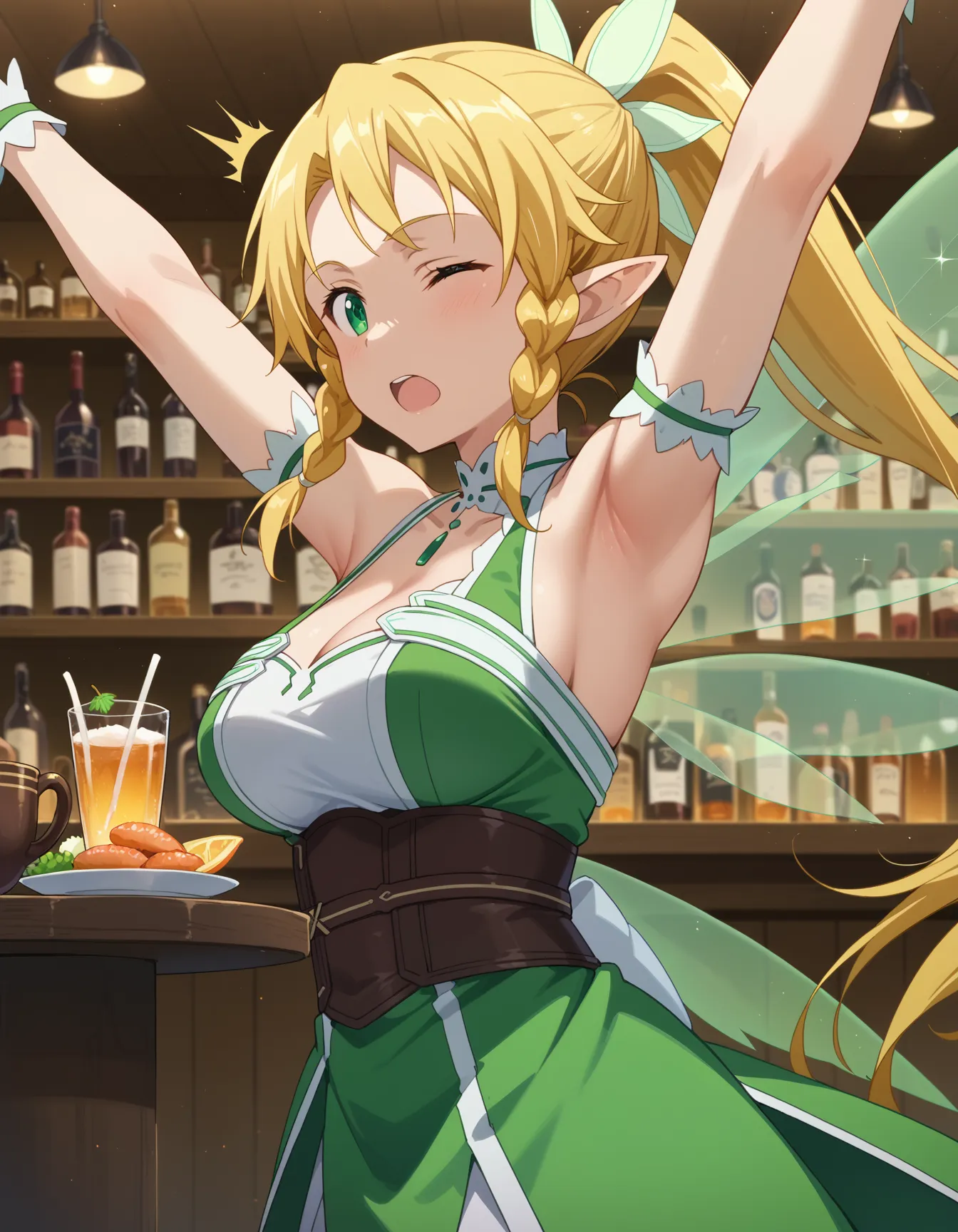 【「腋・脇」AIエロ画像（イラスト・アニメ・二次元風）4705枚まとめ！(157ページ目)のエロ画像17枚目