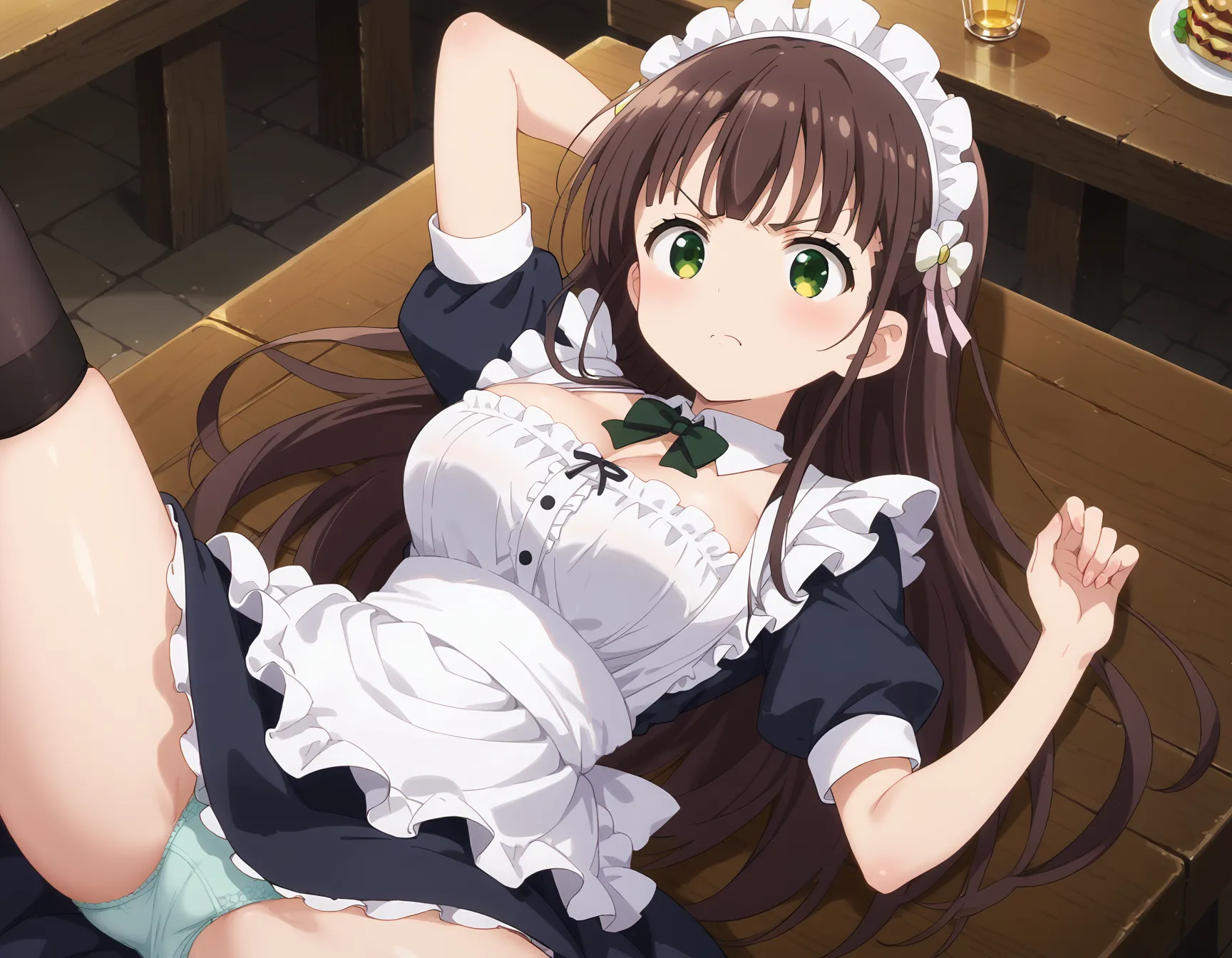 【「巨乳×メイド」AIエロ画像（イラスト・アニメ・二次元風）163枚まとめ！(6ページ目)のエロ画像13枚目