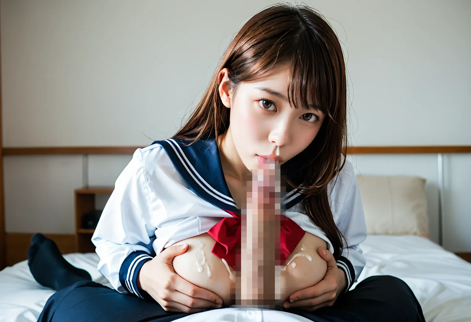 【「女子校生・JK×巨乳」AIエロ画像（リアル・実写・フォト風）1994枚まとめ！(67ページ目)のエロ画像8枚目