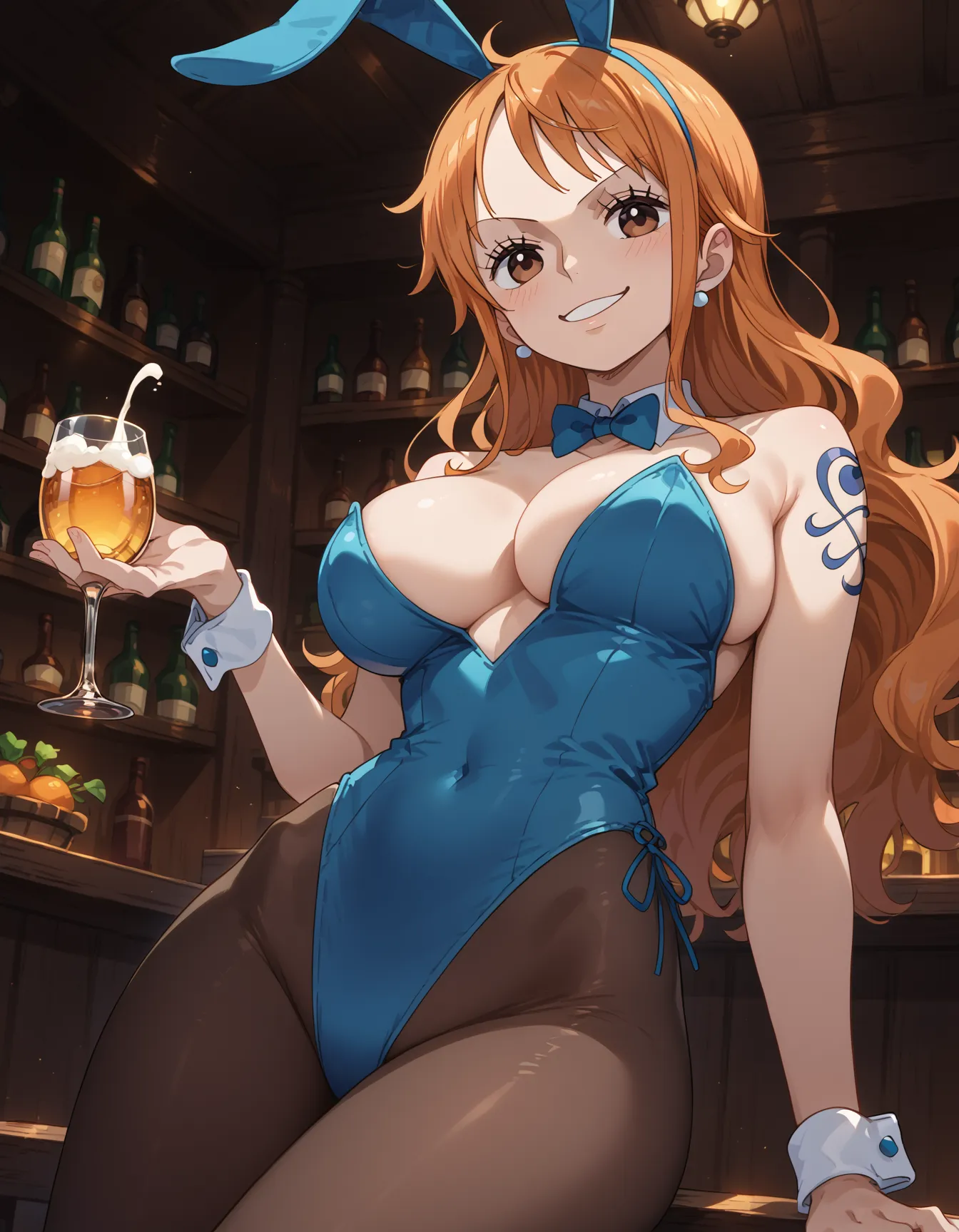 【「バニーガール」AIエロ画像（イラスト・アニメ・二次元風）736枚まとめ！(25ページ目)のエロ画像14枚目