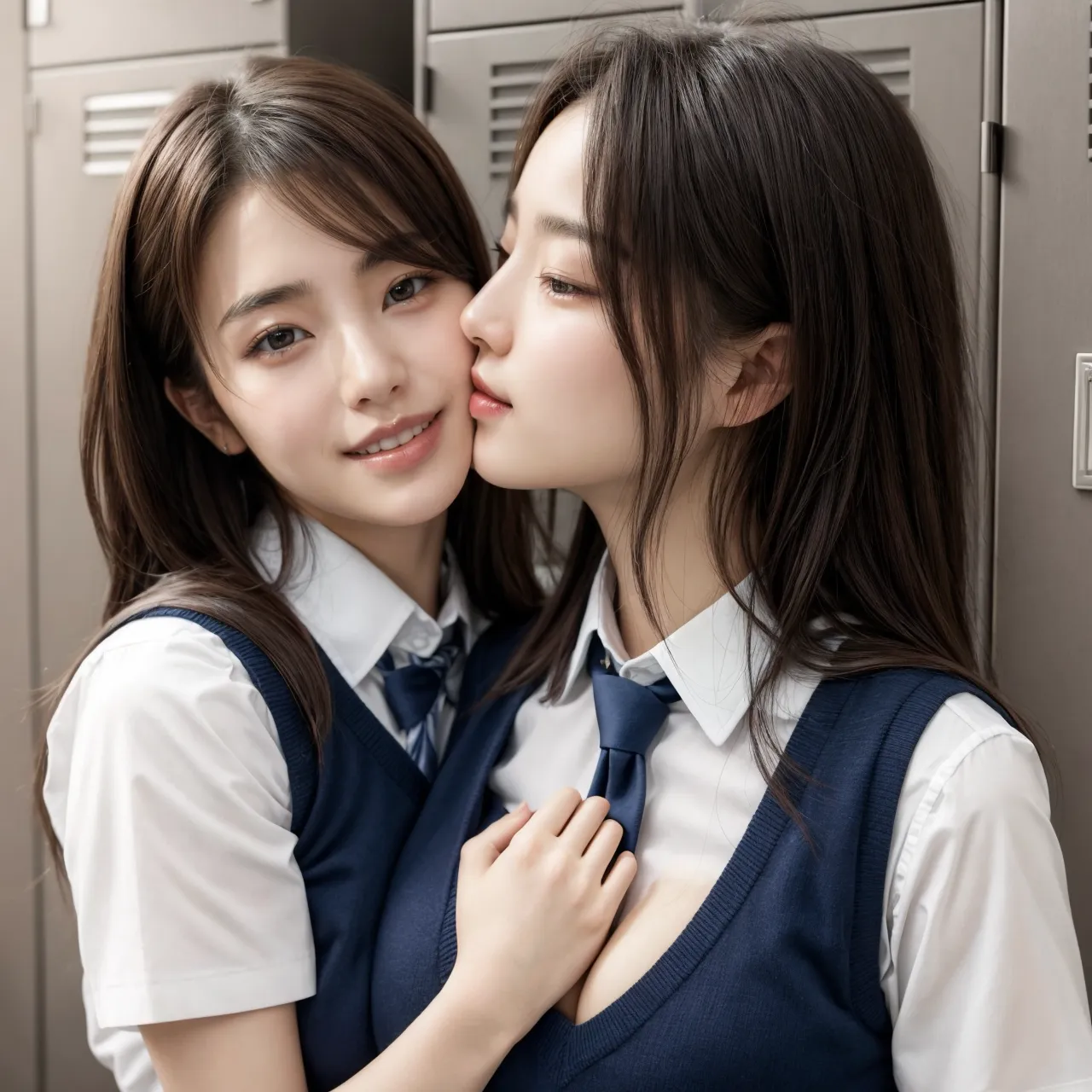 【「女子校生・JK×学制服」AIエロ画像（リアル・実写・フォト風）6248枚まとめ！(208ページ目)のエロ画像14枚目