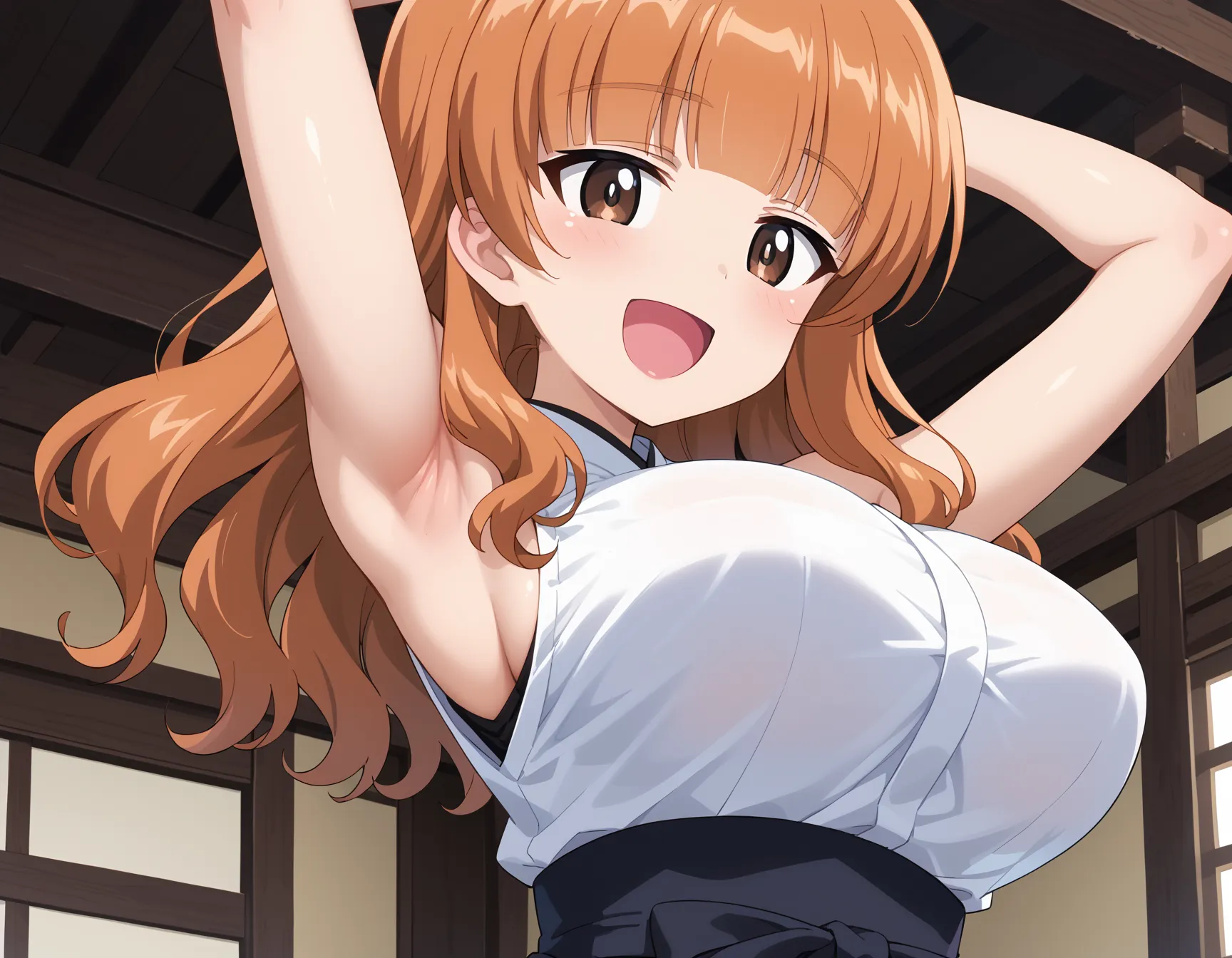 【「巨乳×パンスト」AIエロ画像（イラスト・アニメ・二次元風）575枚まとめ！(20ページ目)のエロ画像3枚目