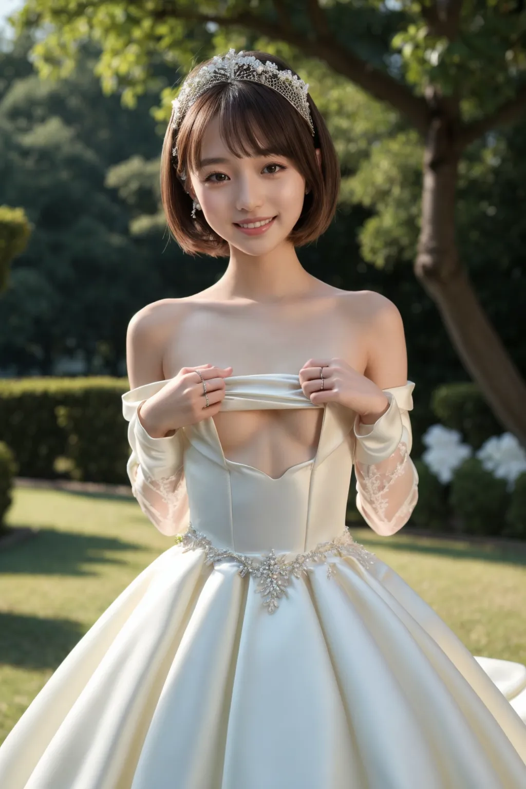 【「ウェディングドレス」AIエロ画像（リアル・実写・フォト風）862枚まとめ！(29ページ目)のエロ画像19枚目
