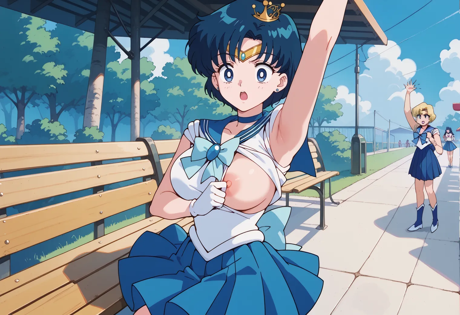 【「腋・脇」AIエロ画像（イラスト・アニメ・二次元風）4705枚まとめ！(156ページ目)のエロ画像13枚目