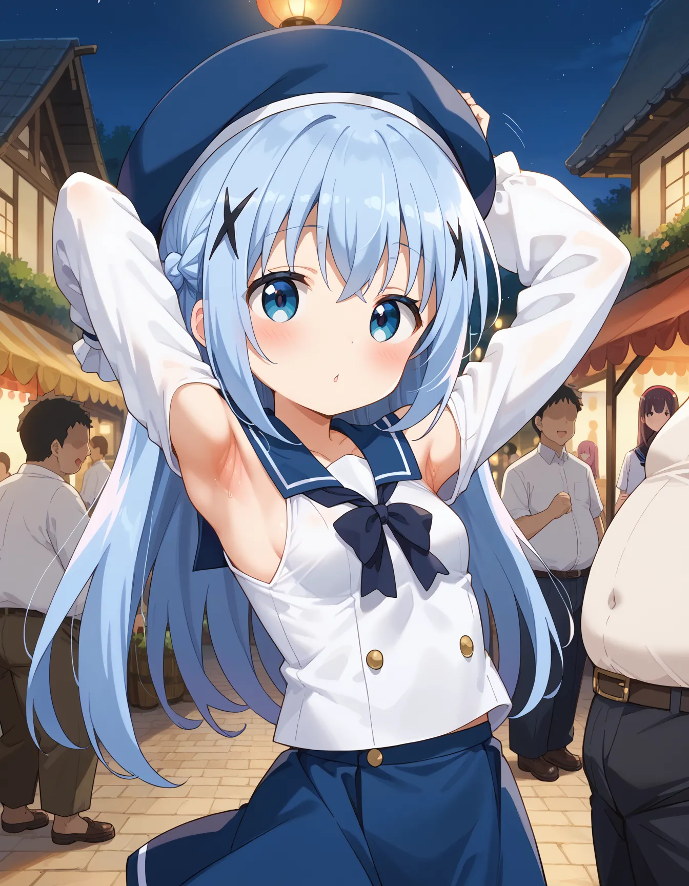 【「腋・脇」AIエロ画像（イラスト・アニメ・二次元風）4705枚まとめ！(156ページ目)のエロ画像11枚目