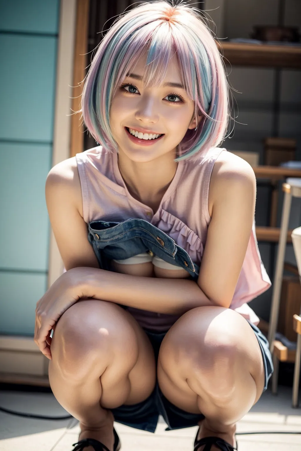 【「貧乳」AIエロ画像（リアル・実写・フォト風）21896枚まとめ！(725ページ目)のエロ画像9枚目