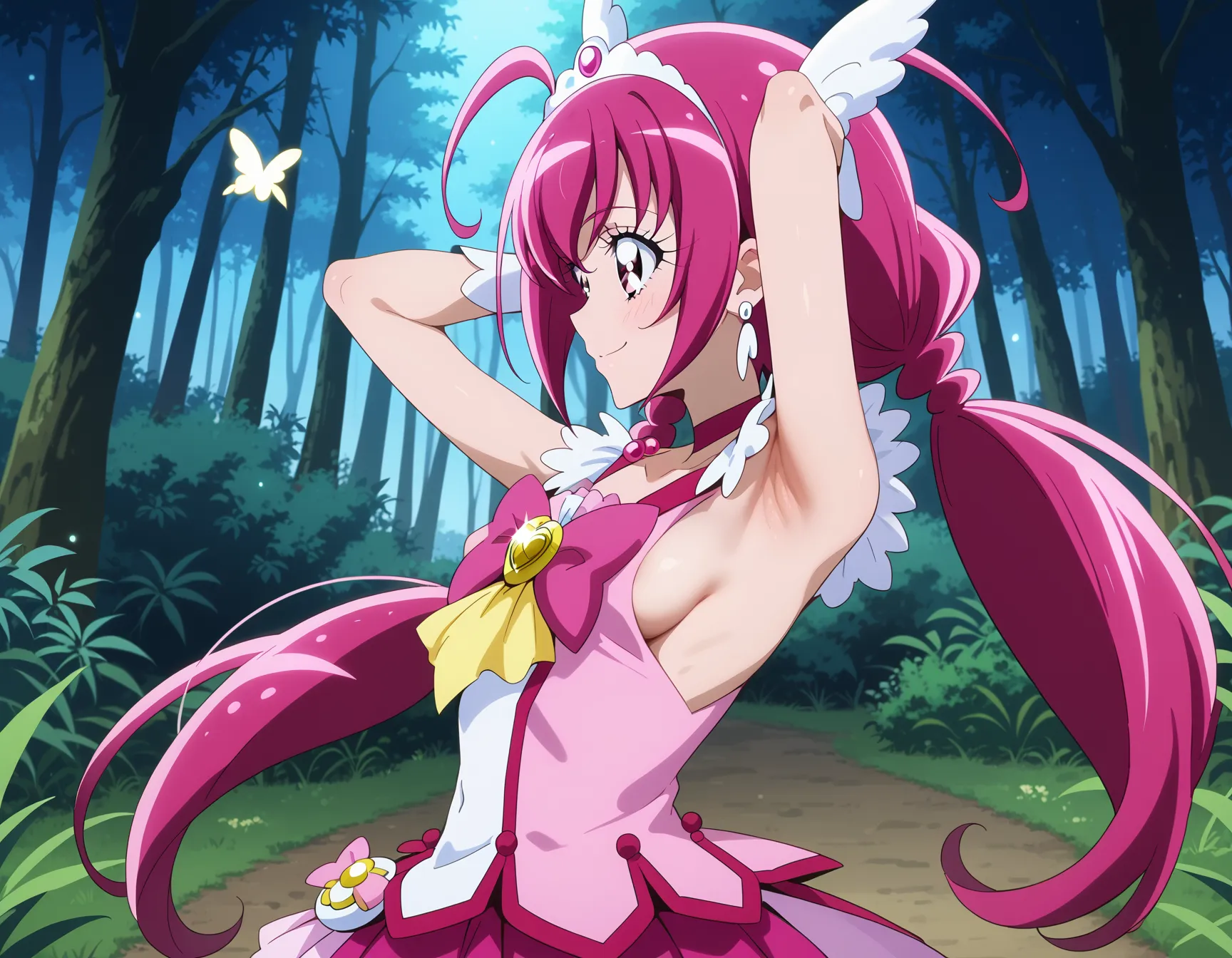 【「腋・脇」AIエロ画像（イラスト・アニメ・二次元風）4705枚まとめ！(156ページ目)のエロ画像3枚目