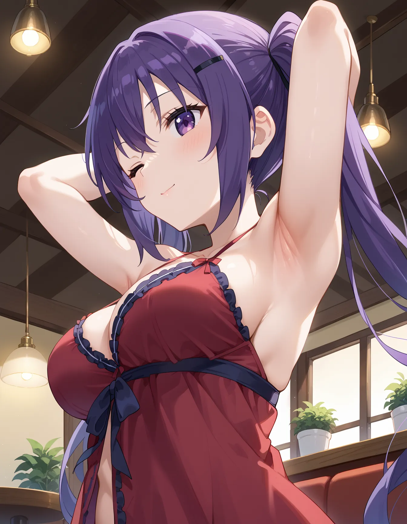 【「腋・脇」AIエロ画像（イラスト・アニメ・二次元風）4705枚まとめ！(156ページ目)のエロ画像2枚目