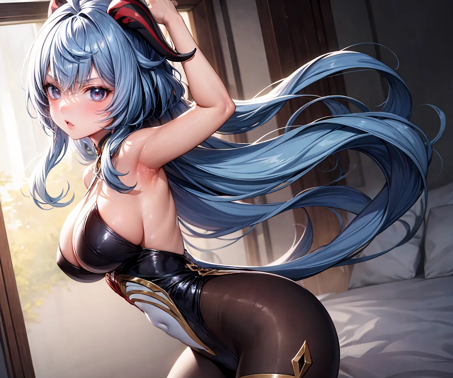 【「腋・脇」AIエロ画像（イラスト・アニメ・二次元風）4705枚まとめ！(155ページ目)のエロ画像11枚目