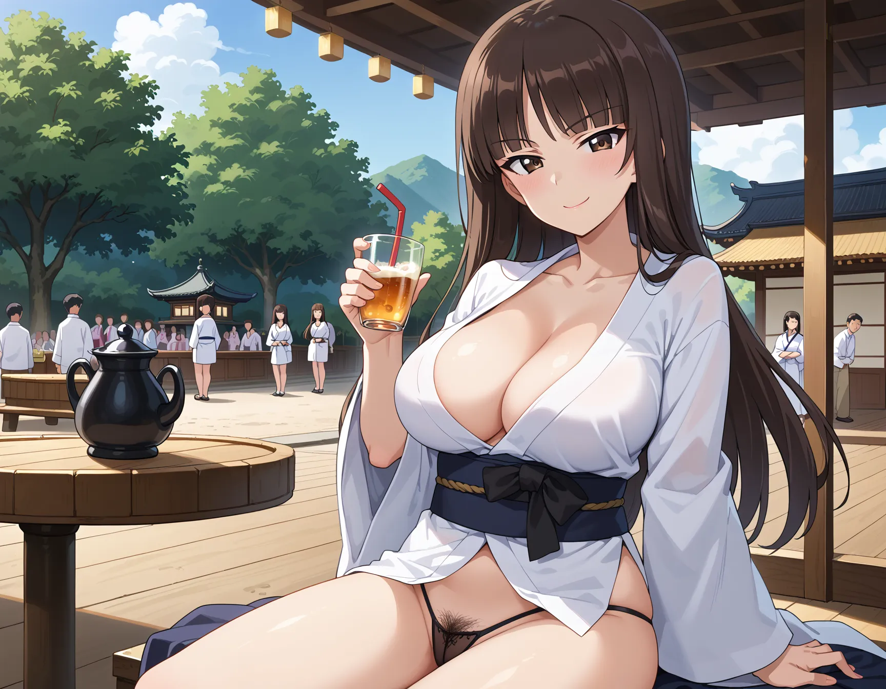 【「着物」AIエロ画像（イラスト・アニメ・二次元風）1472枚まとめ！(49ページ目)のエロ画像10枚目