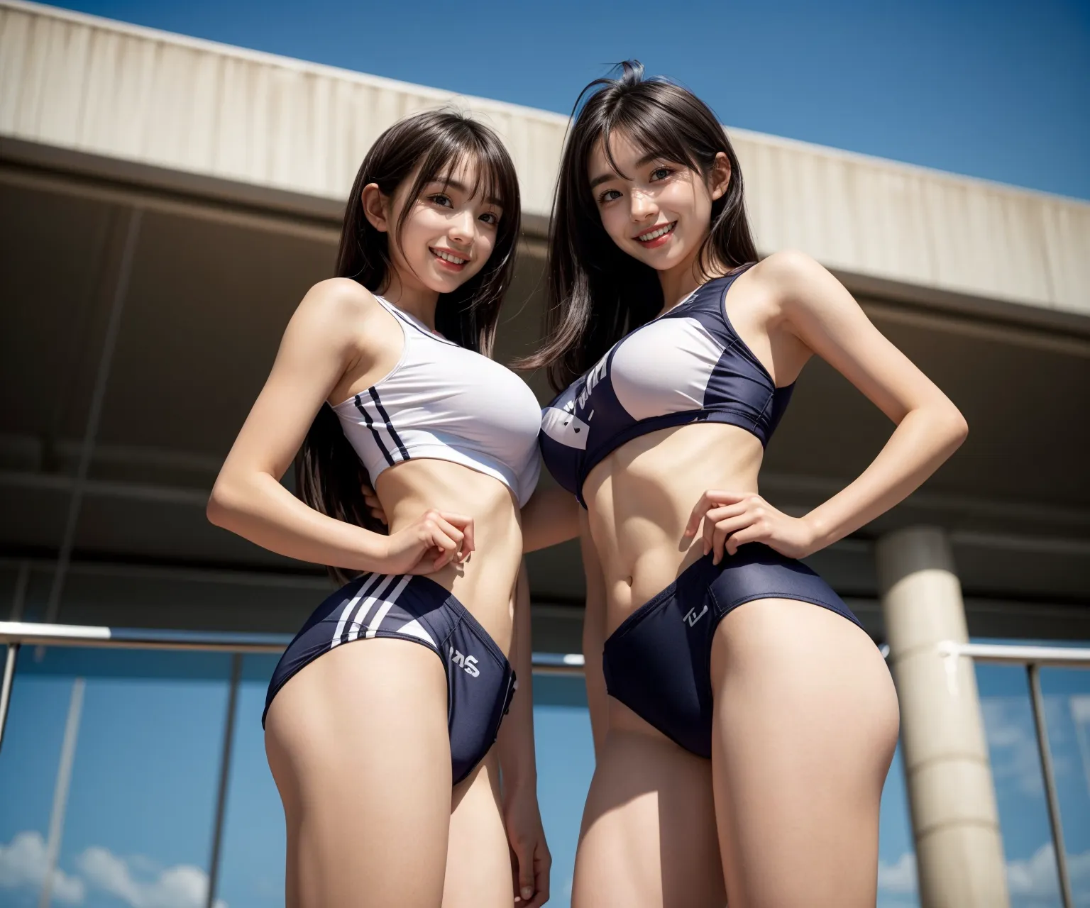【「爆乳・超乳×陸上」AIエロ画像（リアル・実写・フォト風）314枚まとめ！(11ページ目)のエロ画像6枚目