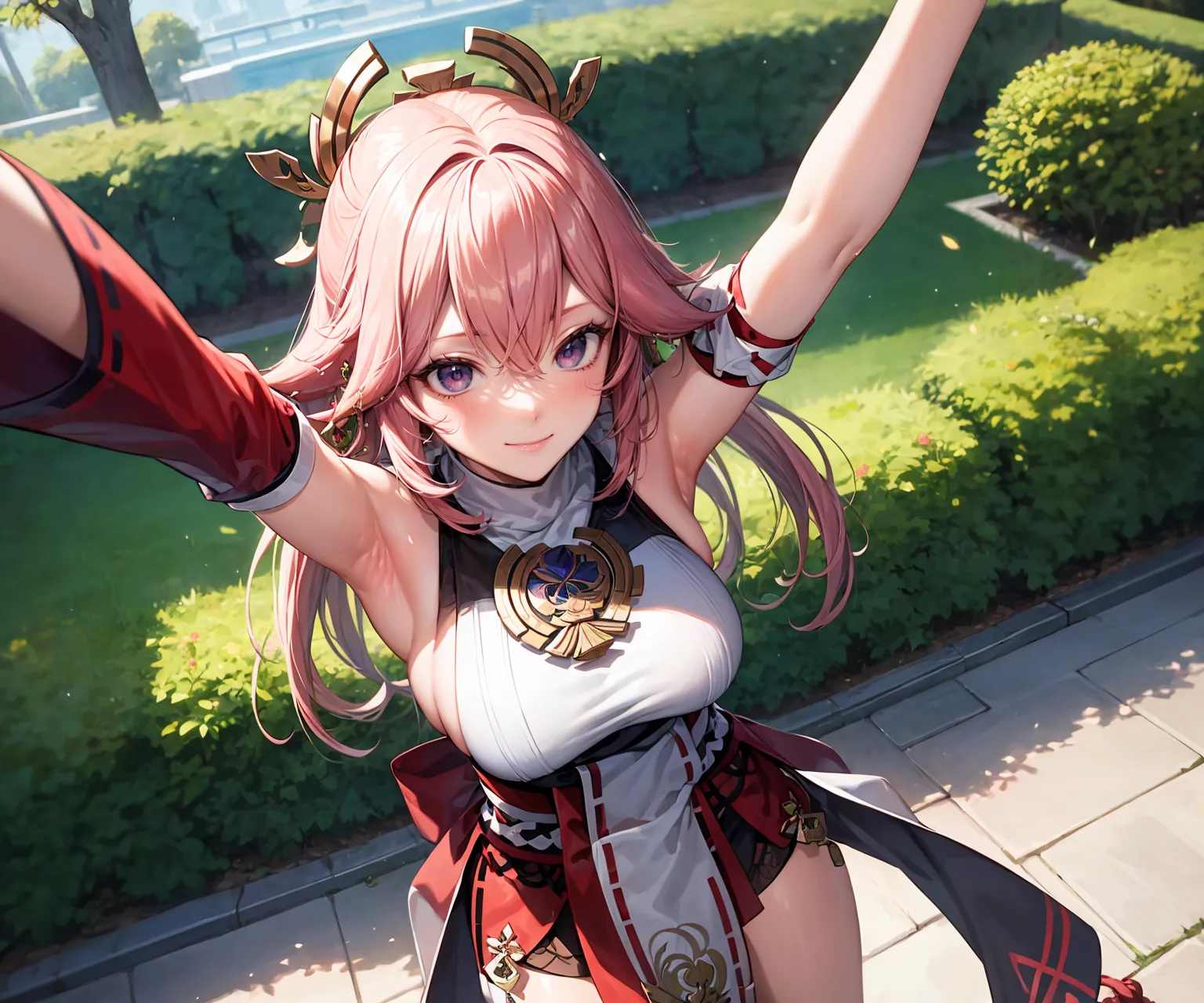 【「腋・脇」AIエロ画像（イラスト・アニメ・二次元風）4705枚まとめ！(155ページ目)のエロ画像4枚目