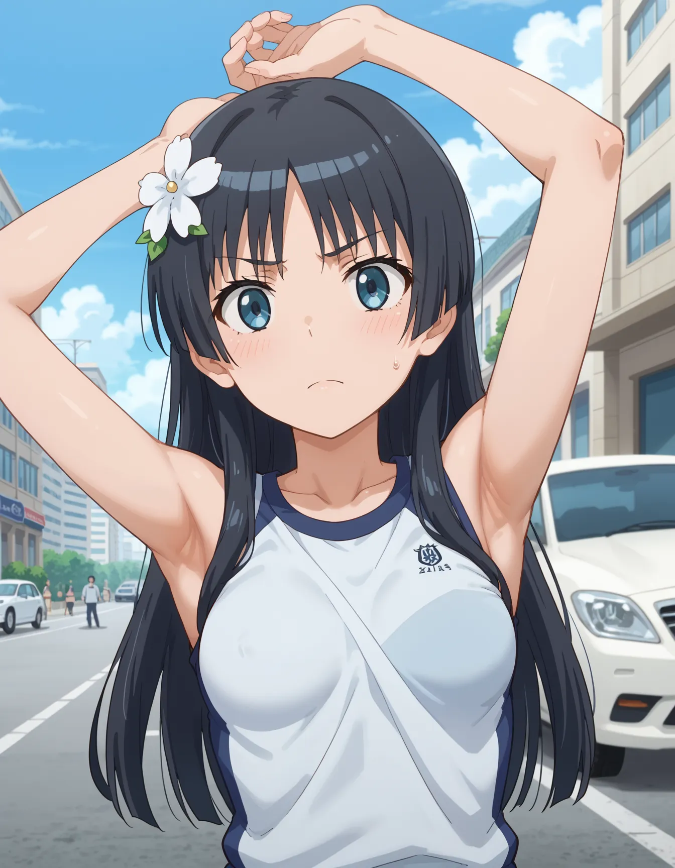 【「腋・脇」AIエロ画像（イラスト・アニメ・二次元風）4705枚まとめ！(155ページ目)のエロ画像2枚目