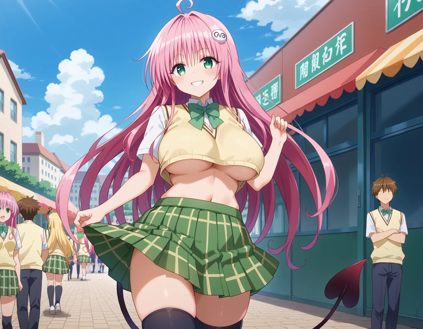 【「学制服」AIエロ画像（イラスト・アニメ・二次元風）4855枚まとめ！(159ページ目)のエロ画像14枚目