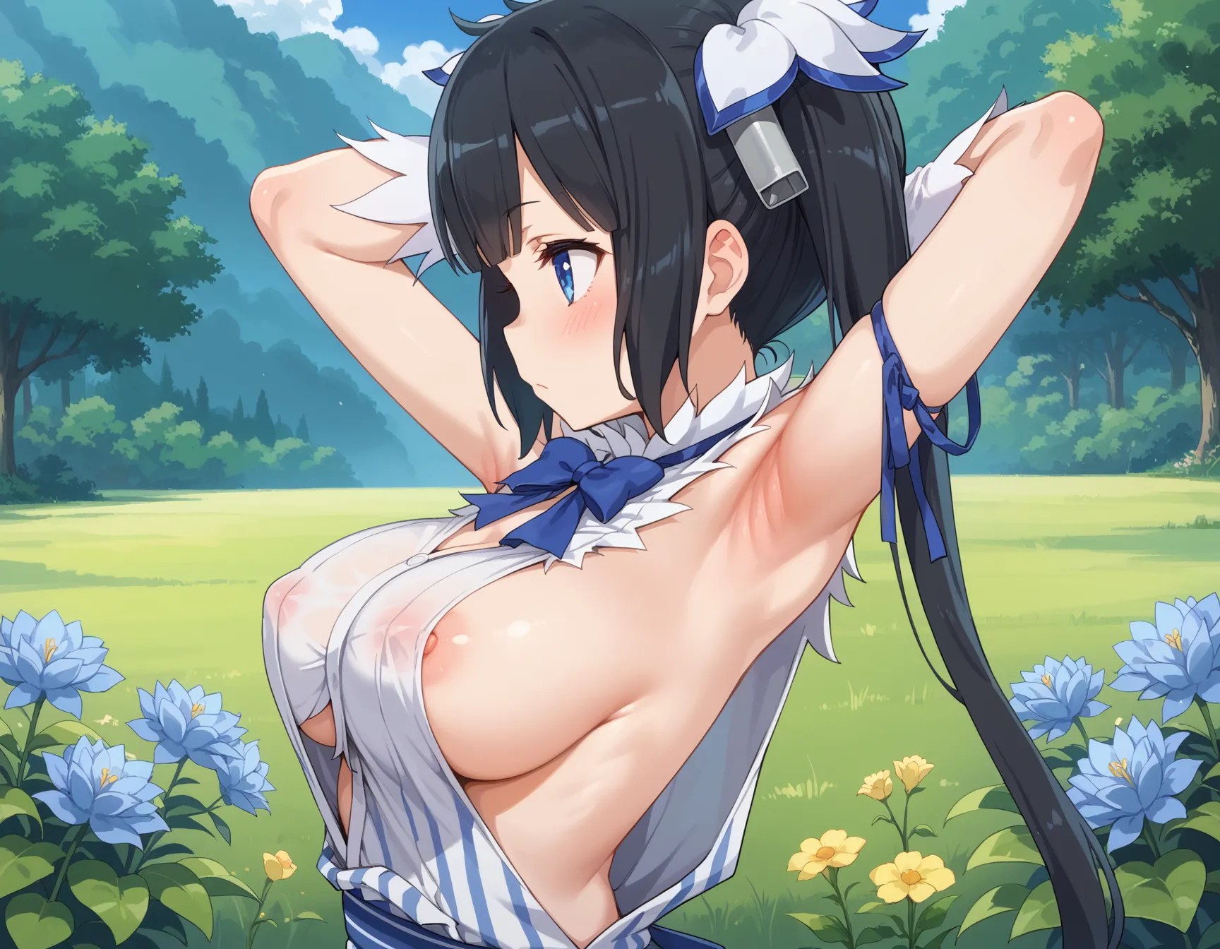 【「腋・脇」AIエロ画像（イラスト・アニメ・二次元風）4705枚まとめ！(154ページ目)のエロ画像26枚目