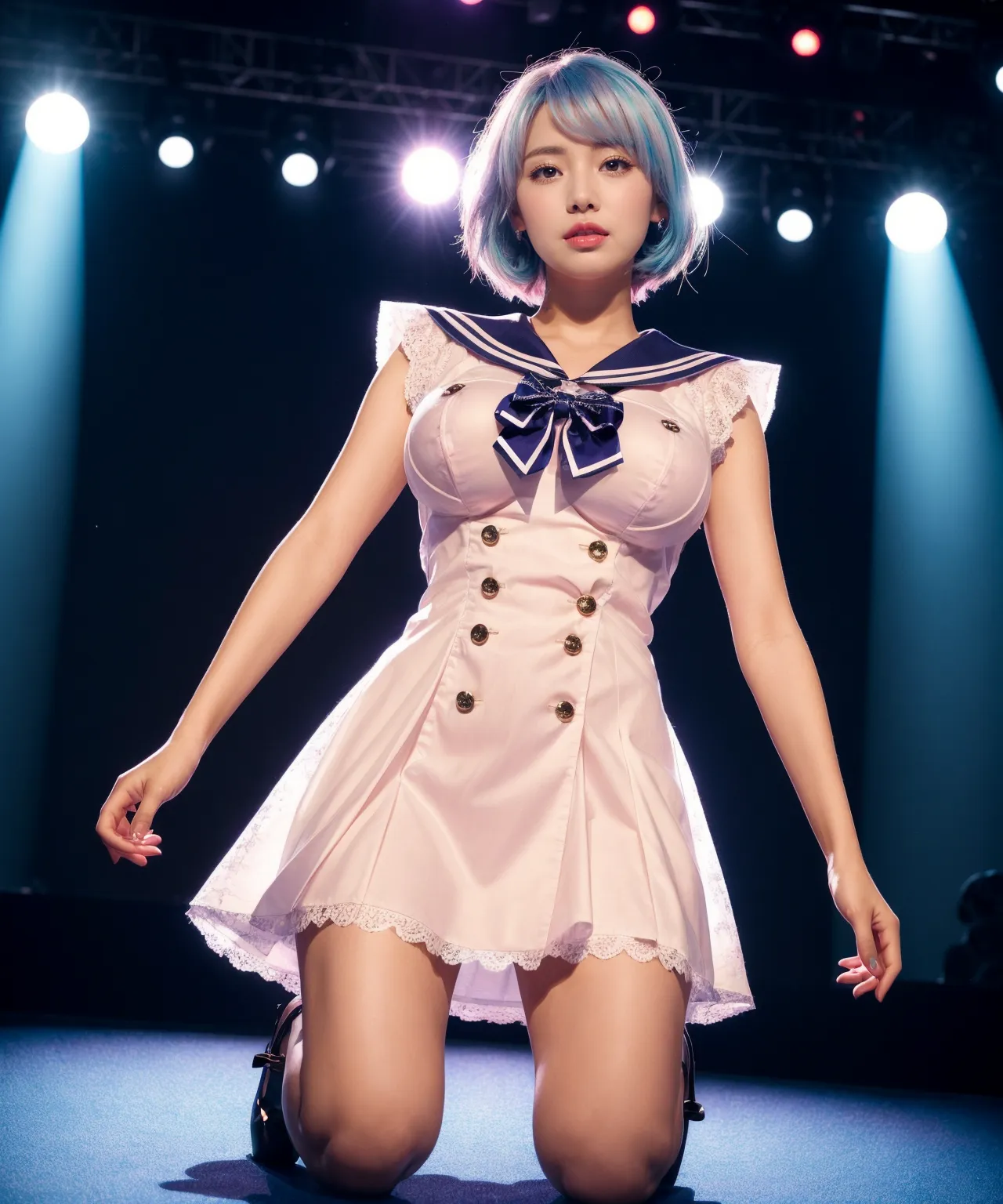 【「爆乳・超乳×アイドル」AIエロ画像（リアル・実写・フォト風）346枚まとめ！(12ページ目)のエロ画像7枚目