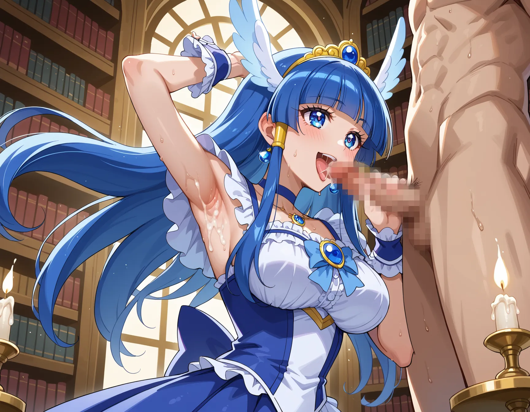 【「腋・脇」AIエロ画像（イラスト・アニメ・二次元風）4705枚まとめ！(154ページ目)のエロ画像15枚目