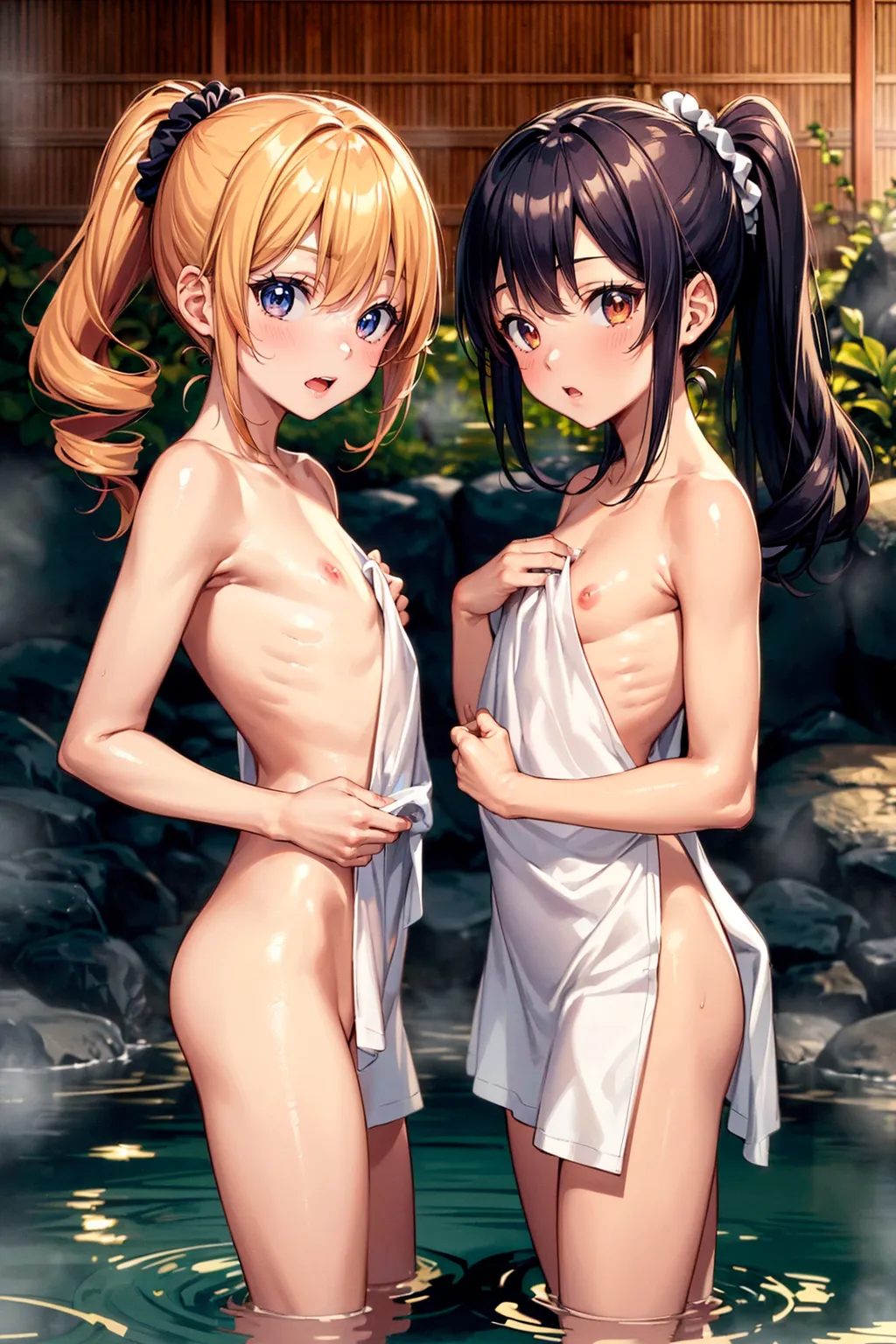【「貧乳×ヌード・全裸」AIエロ画像（イラスト・アニメ・二次元風）1952枚まとめ！(64ページ目)のエロ画像17枚目