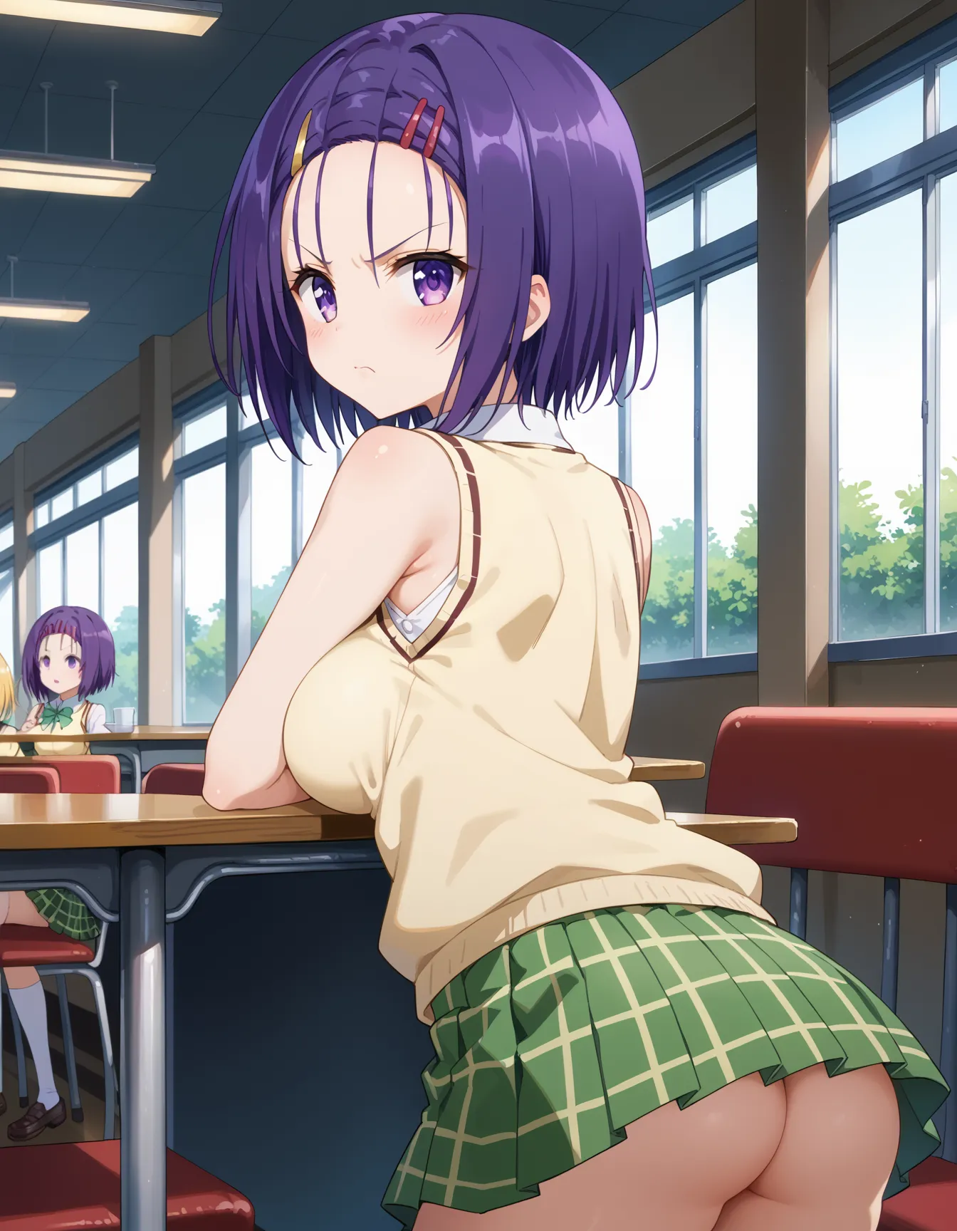 【「学制服」AIエロ画像（イラスト・アニメ・二次元風）4855枚まとめ！(158ページ目)のエロ画像21枚目