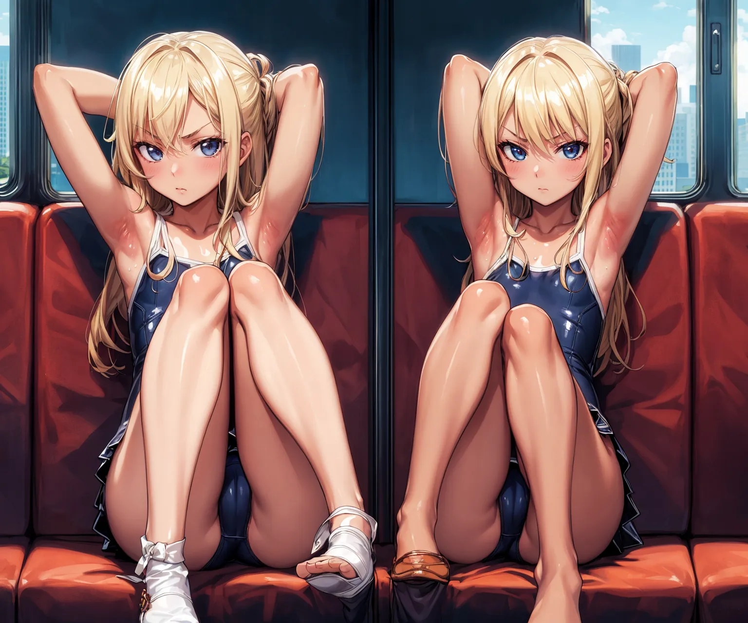 【「ギャル×尻」AIエロ画像（イラスト・アニメ・二次元風）92枚まとめ！(3ページ目)のエロ画像29枚目