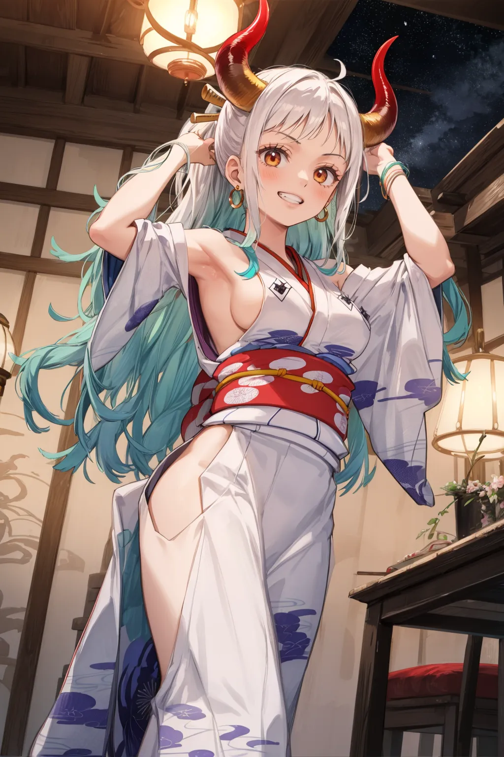 【「着物」AIエロ画像（イラスト・アニメ・二次元風）1472枚まとめ！(48ページ目)のエロ画像22枚目