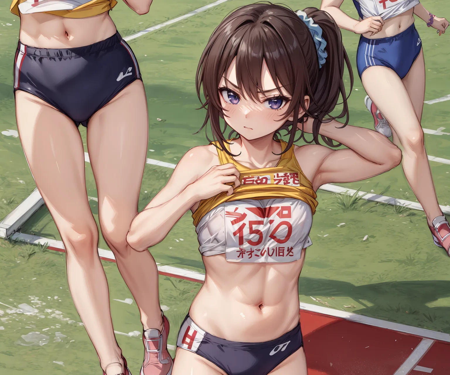 【「陸上」AIエロ画像（イラスト・アニメ・二次元風）160枚まとめ！(6ページ目)のエロ画像1枚目