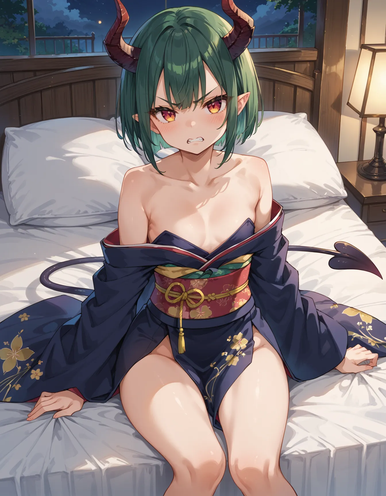 【「着物」AIエロ画像（イラスト・アニメ・二次元風）1472枚まとめ！(48ページ目)のエロ画像20枚目