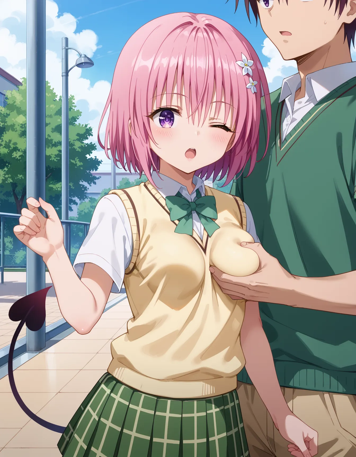 【「学制服」AIエロ画像（イラスト・アニメ・二次元風）4855枚まとめ！(157ページ目)のエロ画像4枚目