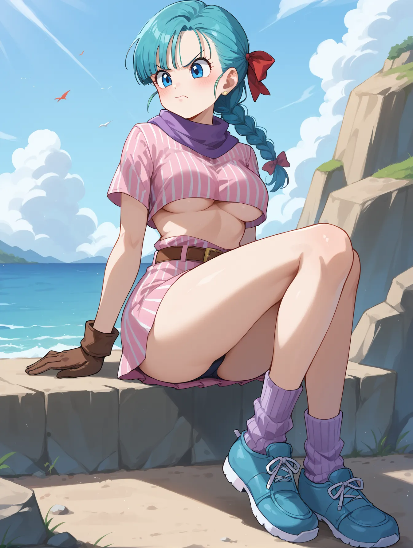 【「下着（ブラジャー・パンティ）」AIエロ画像（イラスト・アニメ・二次元風）15996枚まとめ！(516ページ目)のエロ画像26枚目