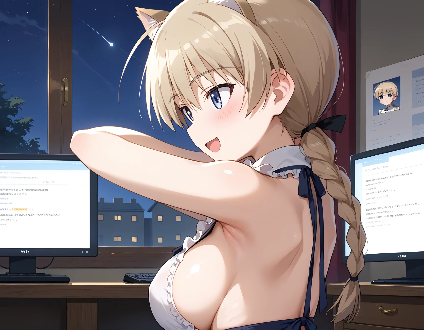 【「腋・脇」AIエロ画像（イラスト・アニメ・二次元風）4705枚まとめ！(153ページ目)のエロ画像4枚目
