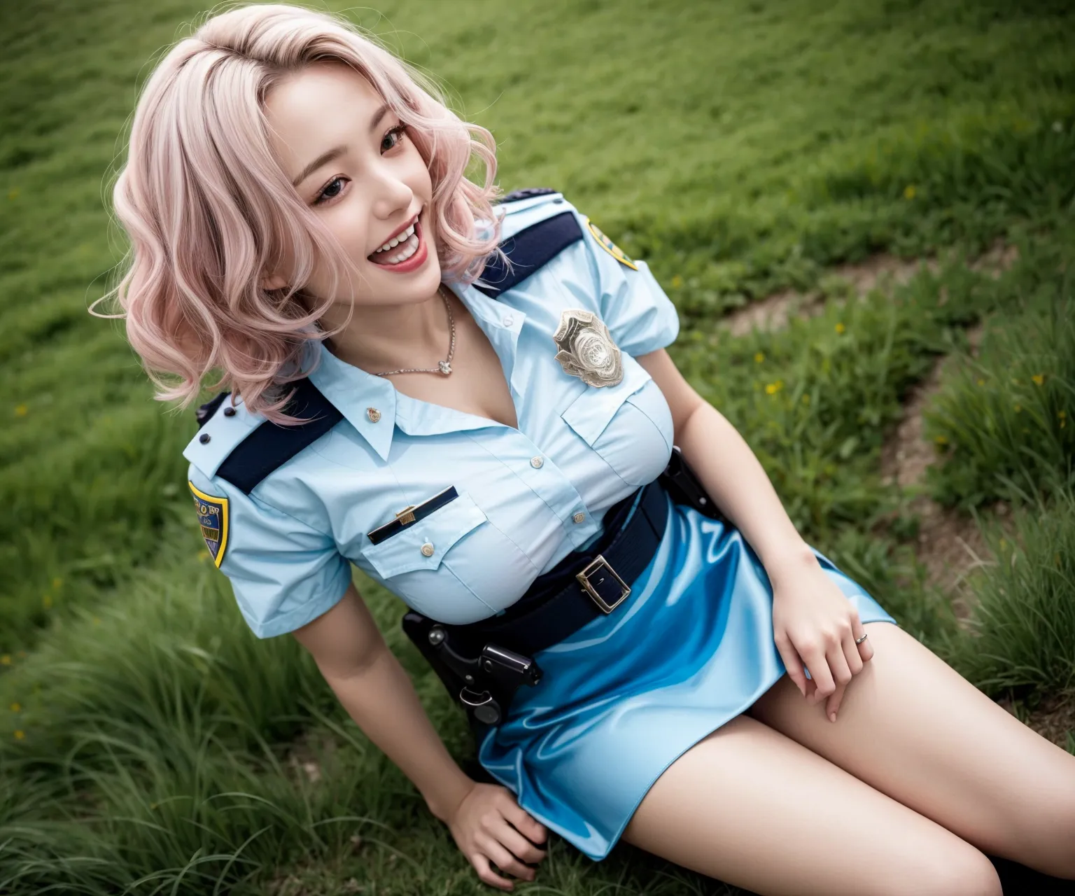 【「尻×女警官」AIエロ画像（リアル・実写・フォト風）111枚まとめ！(4ページ目)のエロ画像18枚目