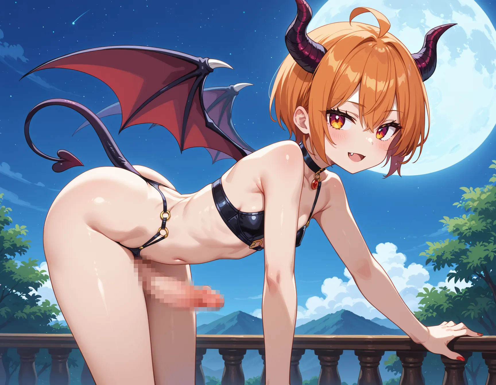 【「ふたなり×下着（ブラジャー・パンティ）」AIエロ画像（イラスト・アニメ・二次元風）352枚まとめ！(12ページ目)のエロ画像10枚目