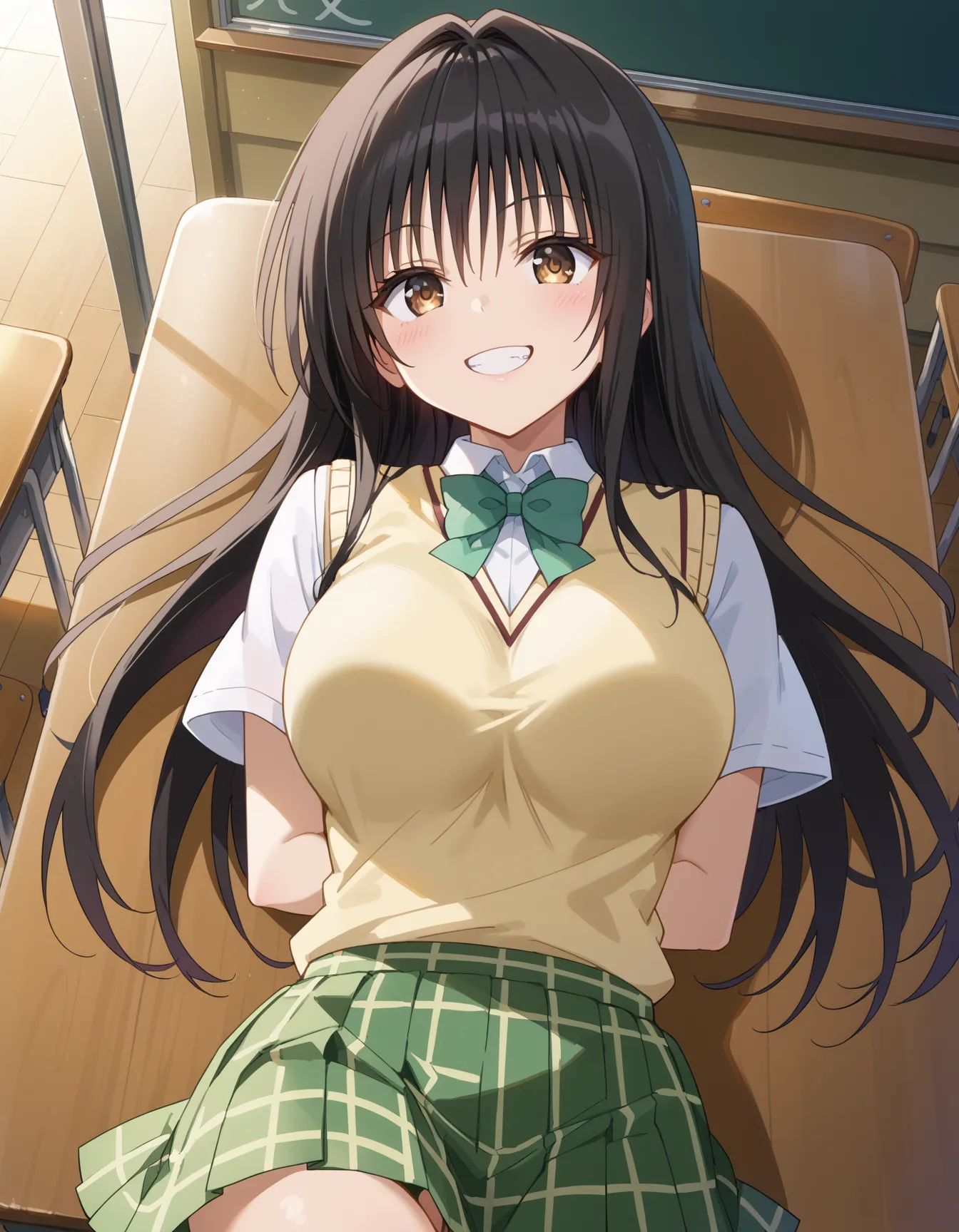 【「学制服」AIエロ画像（イラスト・アニメ・二次元風）4855枚まとめ！(156ページ目)のエロ画像16枚目