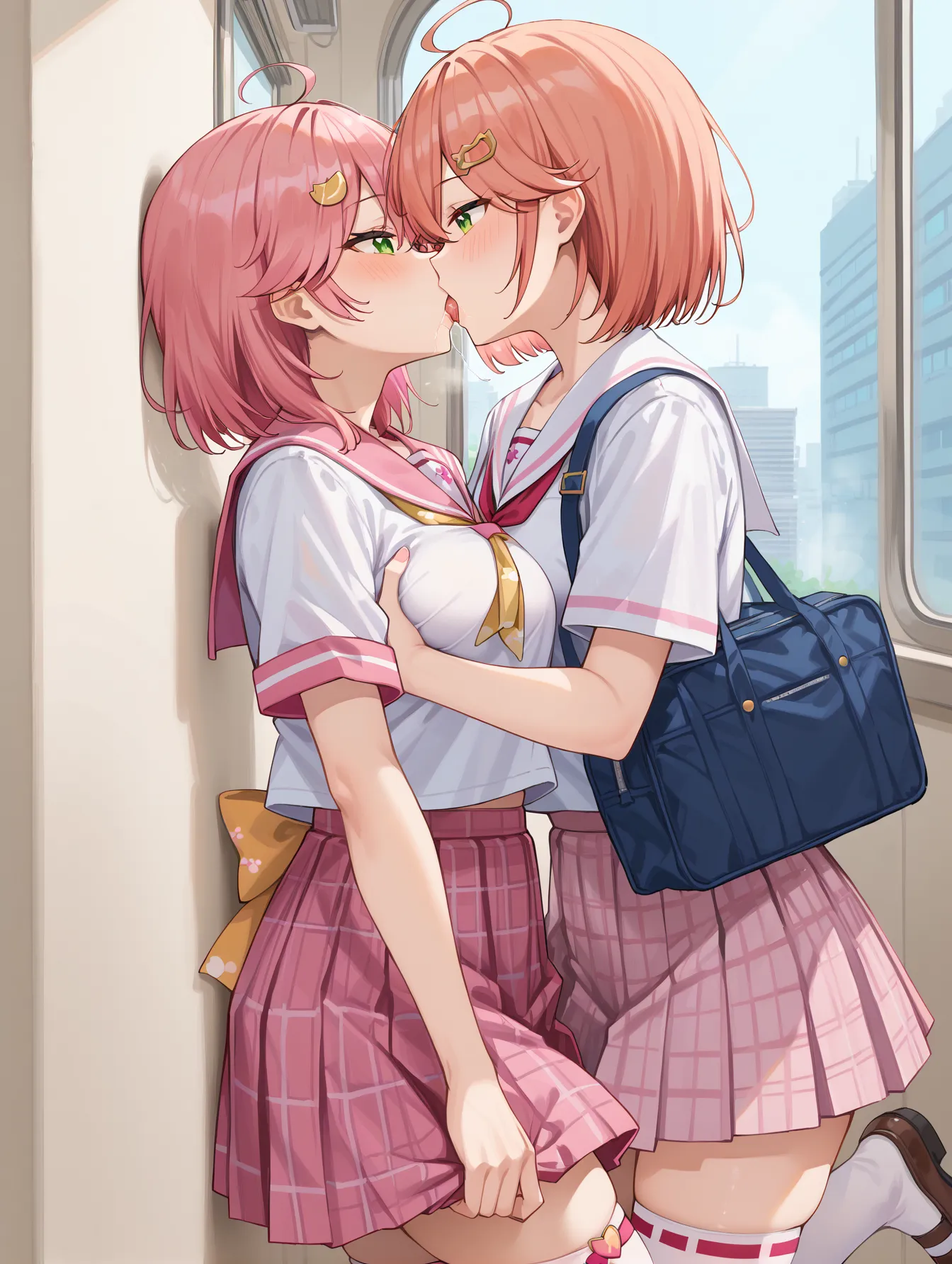 【「学制服」AIエロ画像（イラスト・アニメ・二次元風）4855枚まとめ！(155ページ目)のエロ画像29枚目