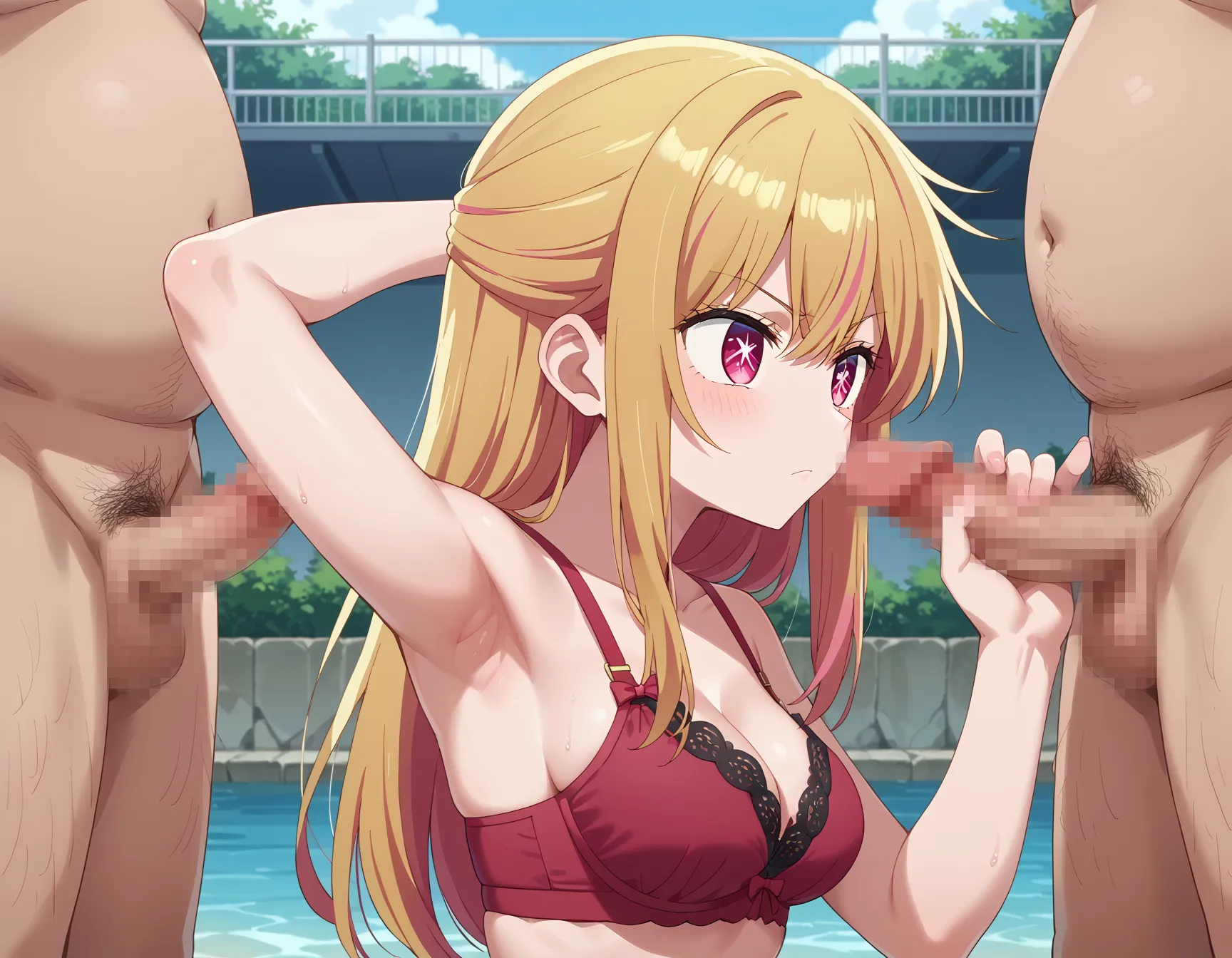 【「腋・脇」AIエロ画像（イラスト・アニメ・二次元風）4705枚まとめ！(152ページ目)のエロ画像6枚目