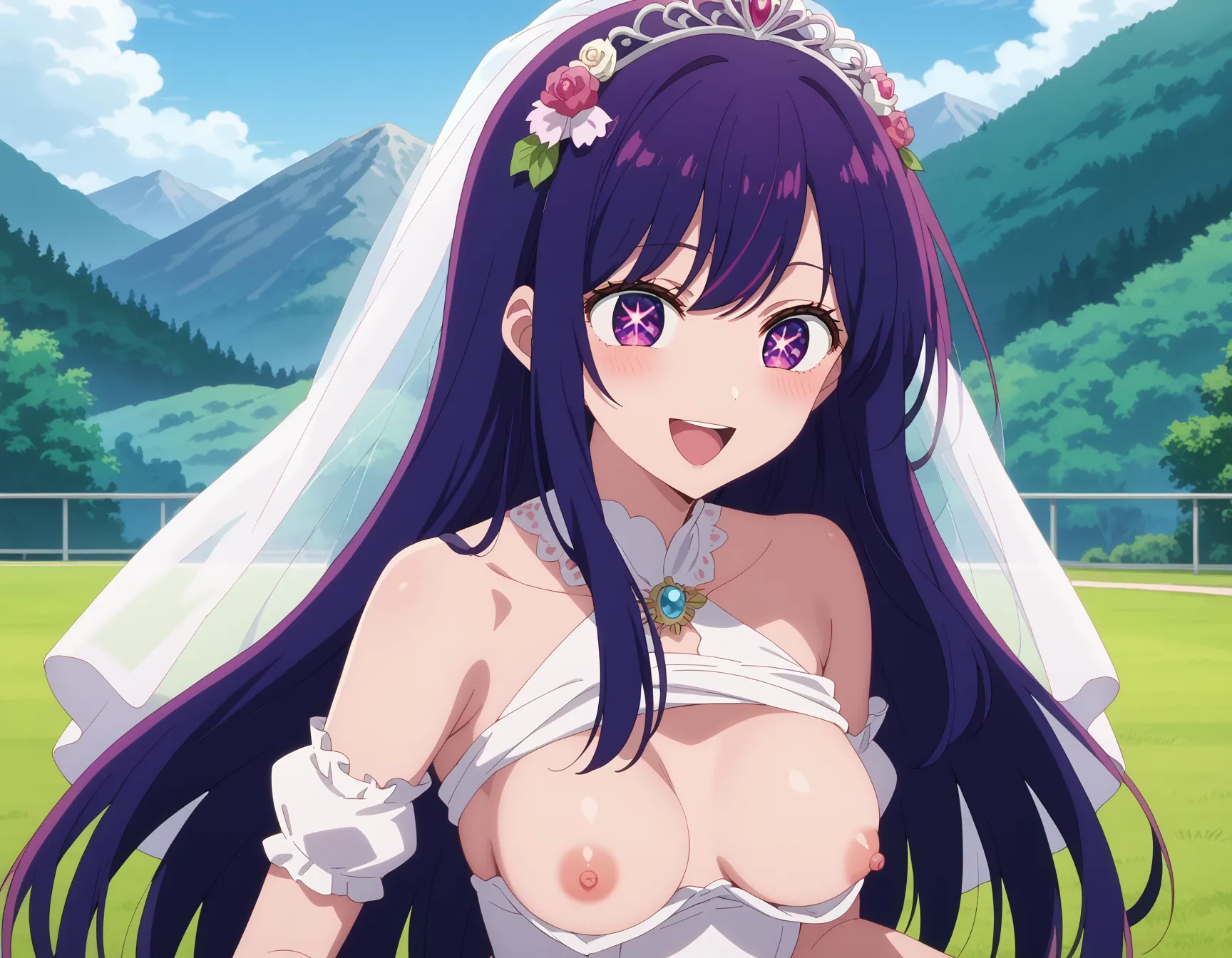 【「ウェディングドレス」AIエロ画像（イラスト・アニメ・二次元風）332枚まとめ！(11ページ目)のエロ画像18枚目