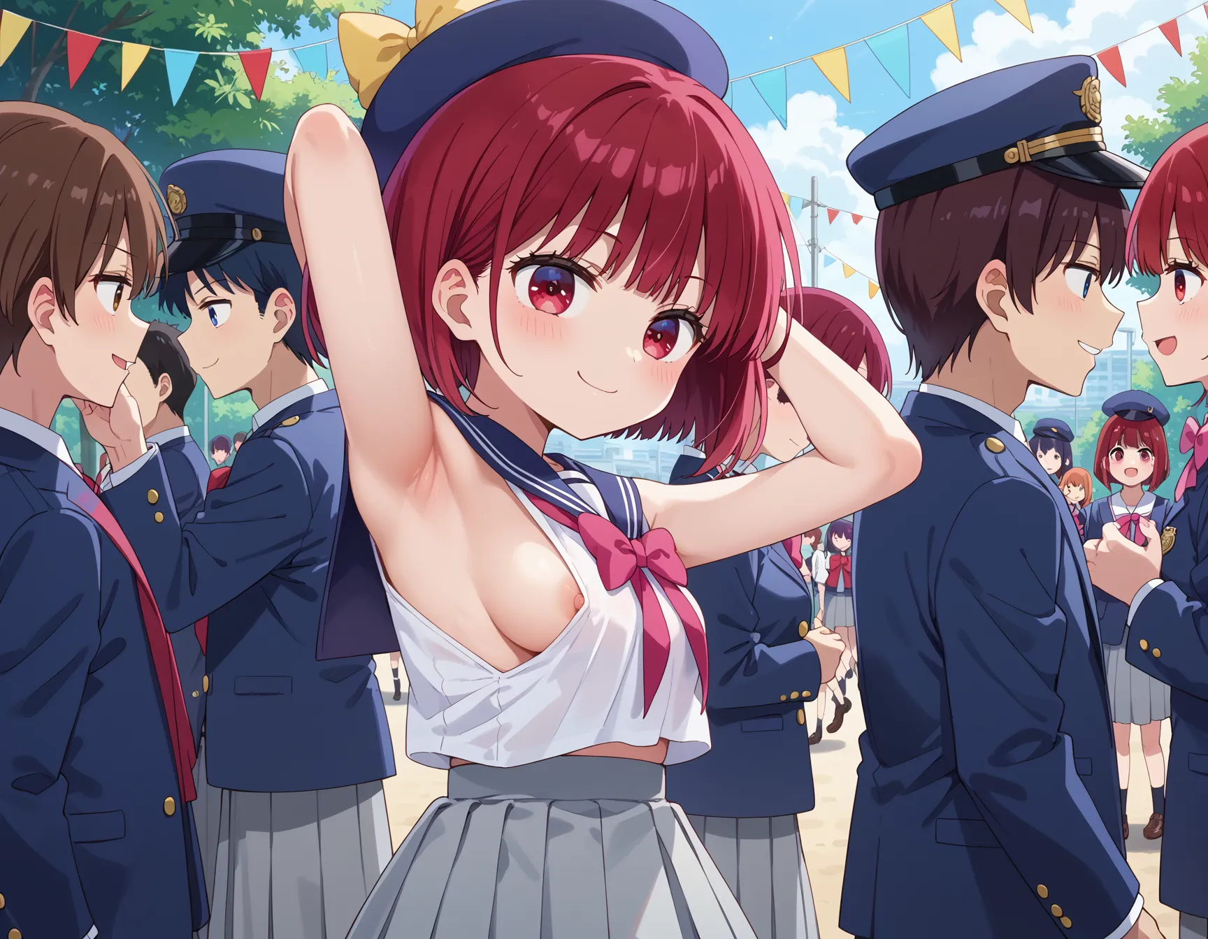 【「腋・脇」AIエロ画像（イラスト・アニメ・二次元風）4705枚まとめ！(151ページ目)のエロ画像23枚目