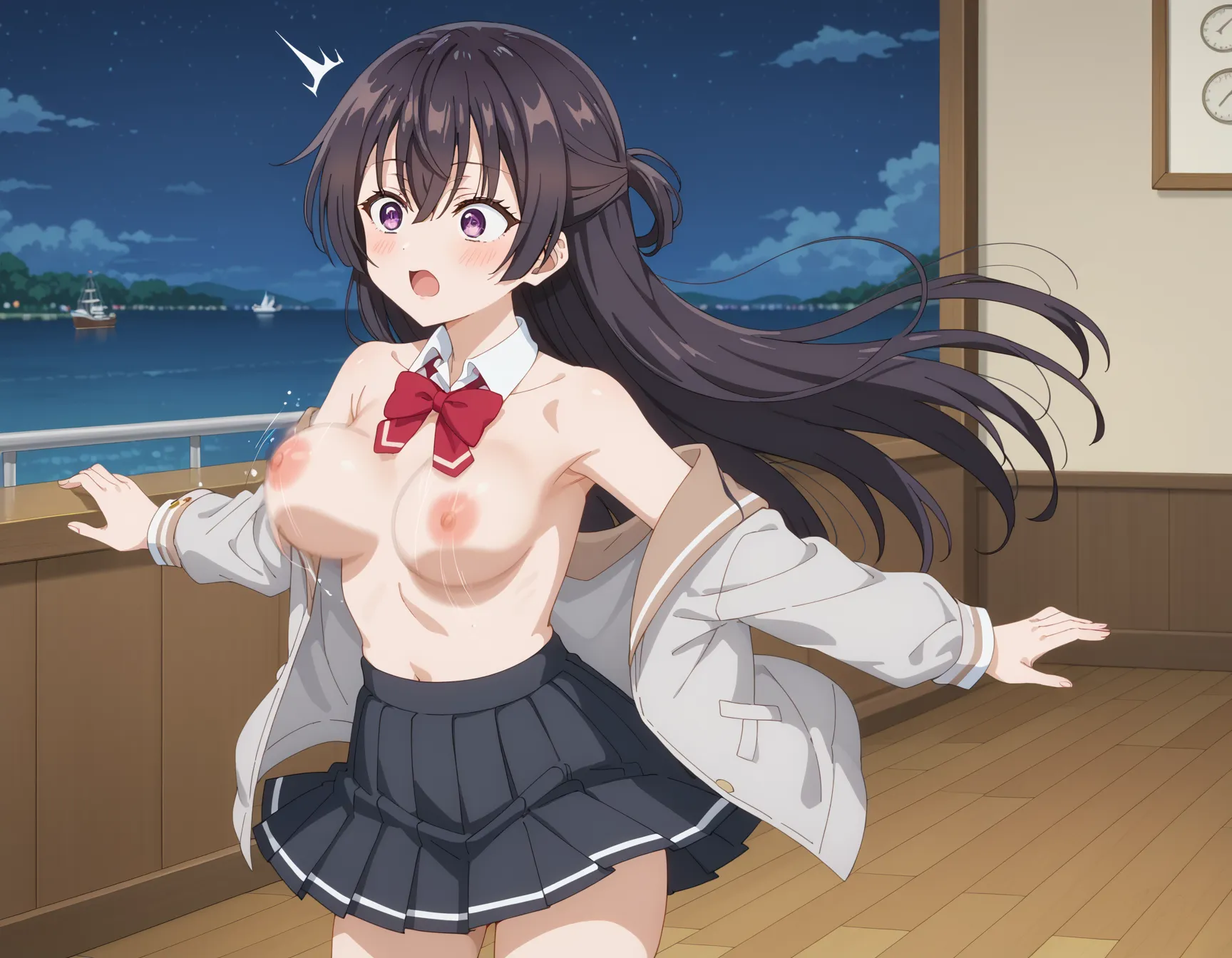 【「学制服」AIエロ画像（イラスト・アニメ・二次元風）4855枚まとめ！(155ページ目)のエロ画像19枚目