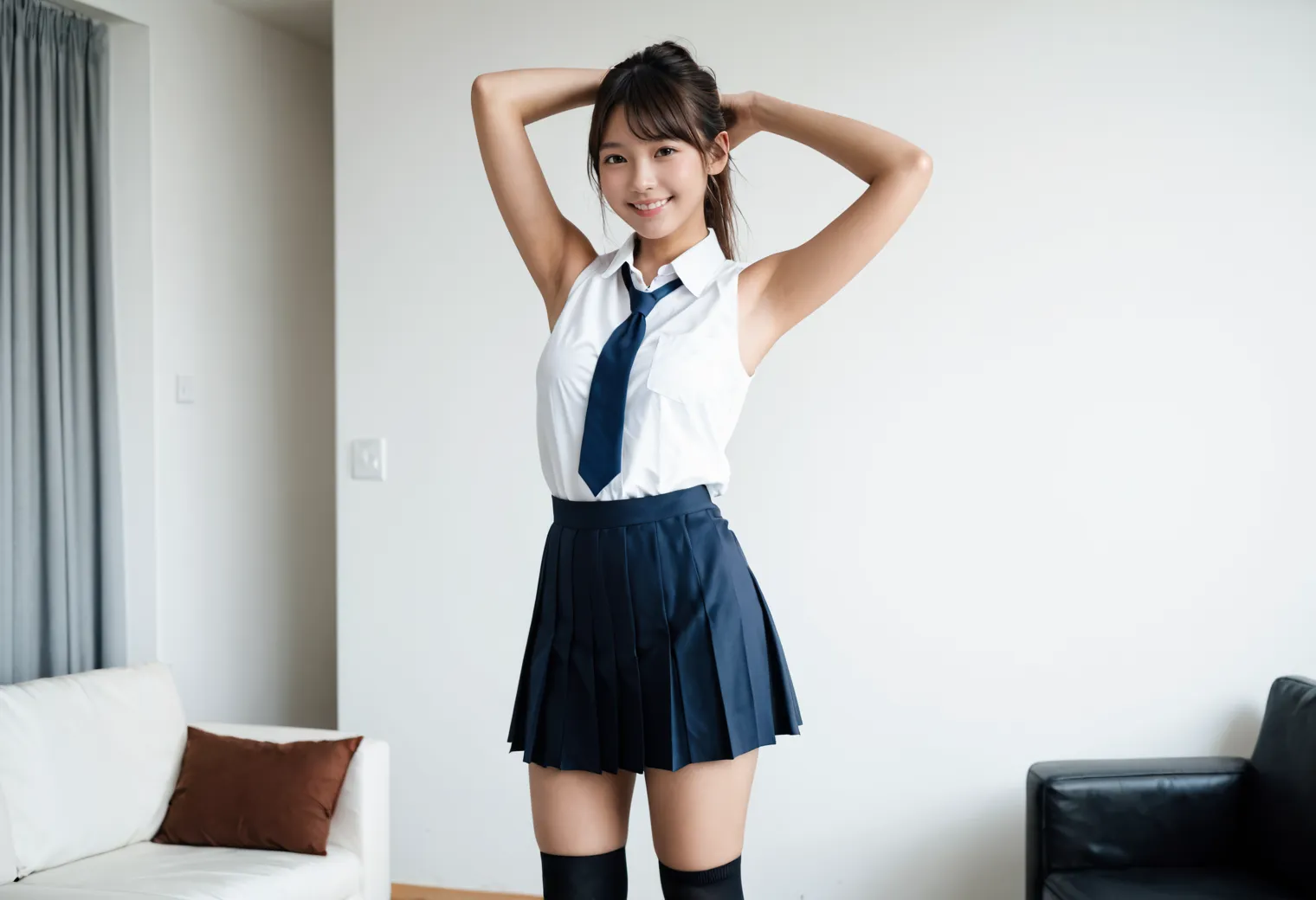 【「女子校生・JK×学制服」AIエロ画像（リアル・実写・フォト風）6248枚まとめ！(200ページ目)のエロ画像10枚目