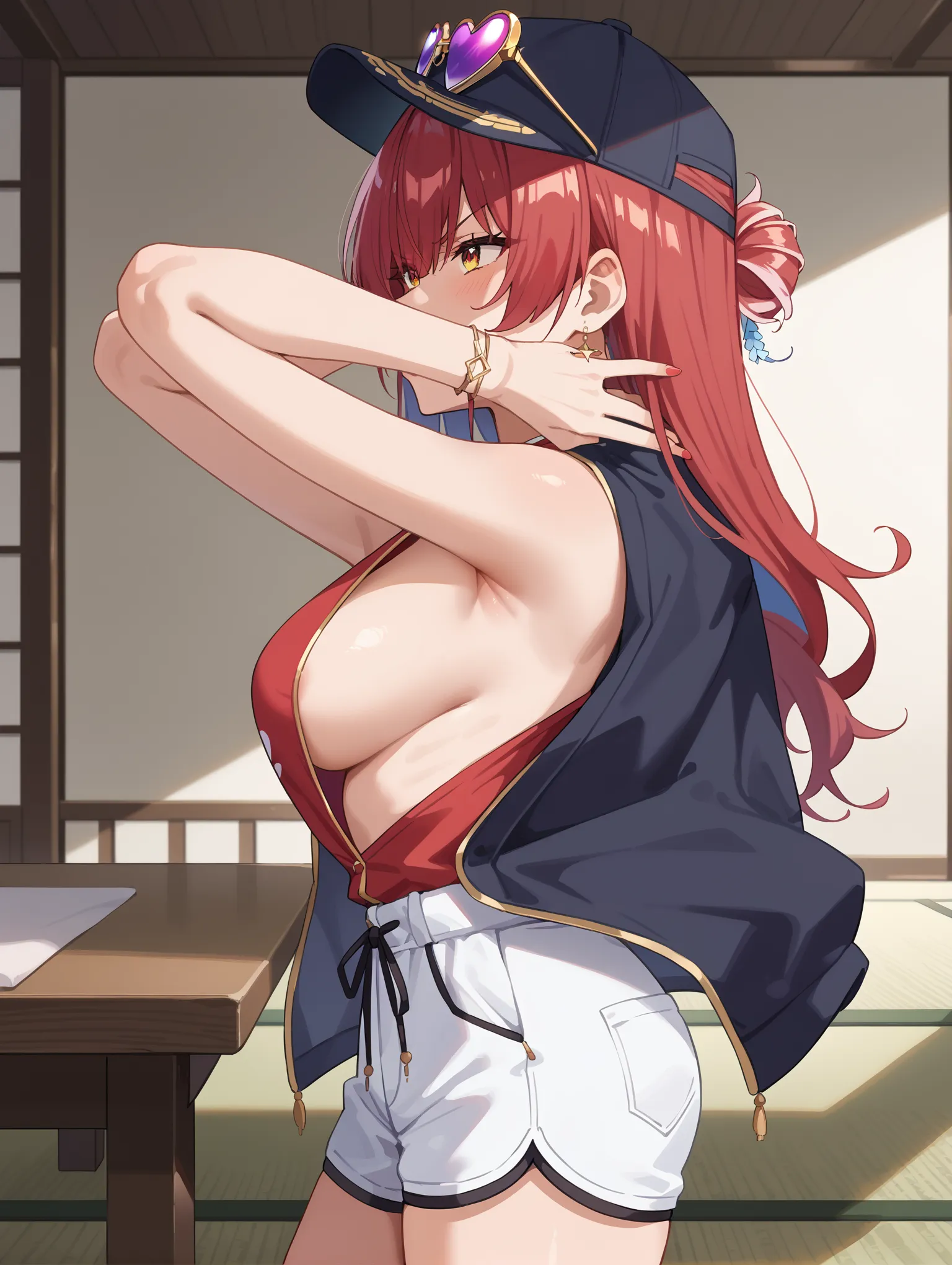【「腋・脇」AIエロ画像（イラスト・アニメ・二次元風）4705枚まとめ！(151ページ目)のエロ画像1枚目