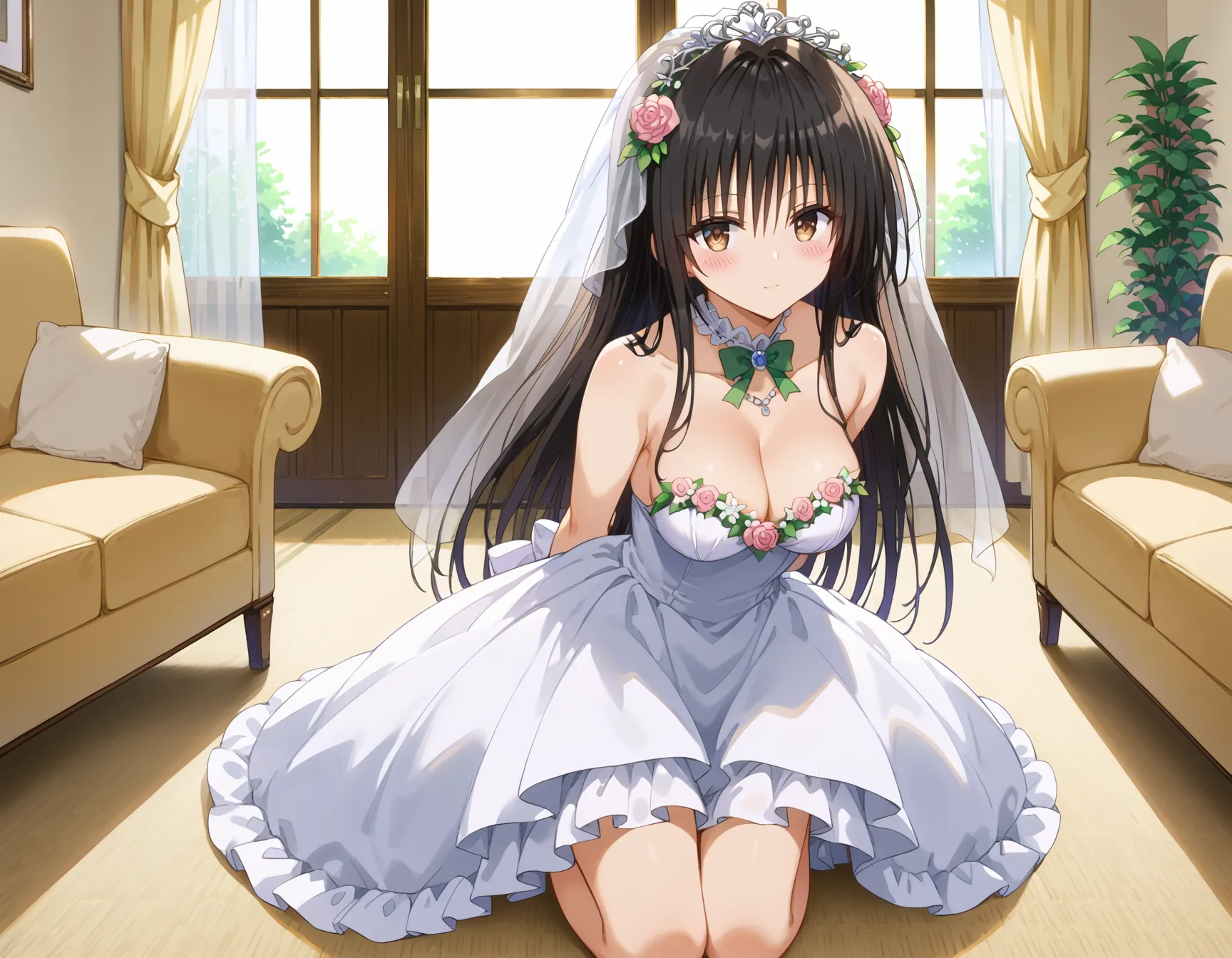 【「ウェディングドレス」AIエロ画像（イラスト・アニメ・二次元風）332枚まとめ！(11ページ目)のエロ画像12枚目