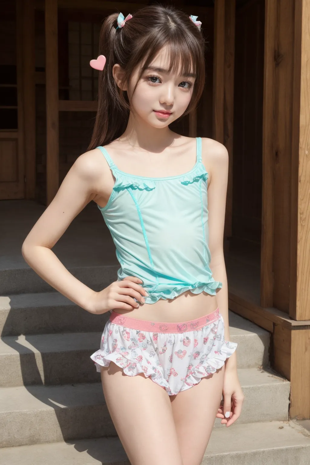 【「ロリ・小柄×下着（ブラジャー・パンティ）」AIエロ画像（リアル・実写・フォト風）3330枚まとめ！(106ページ目)のエロ画像29枚目