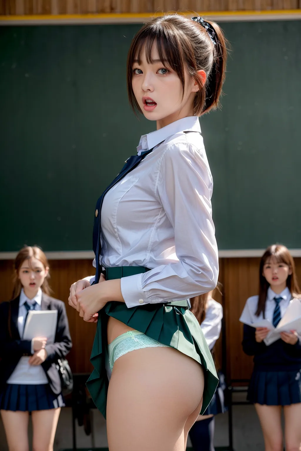 【「女子校生・JK×学制服」AIエロ画像（リアル・実写・フォト風）6248枚まとめ！(198ページ目)のエロ画像20枚目