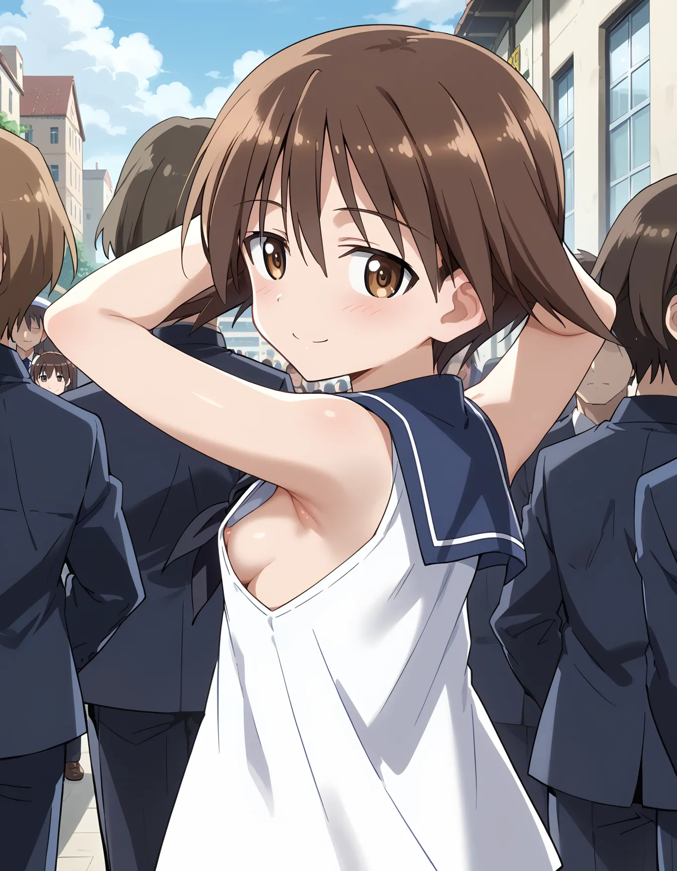 【「腋・脇」AIエロ画像（イラスト・アニメ・二次元風）4705枚まとめ！(150ページ目)のエロ画像12枚目