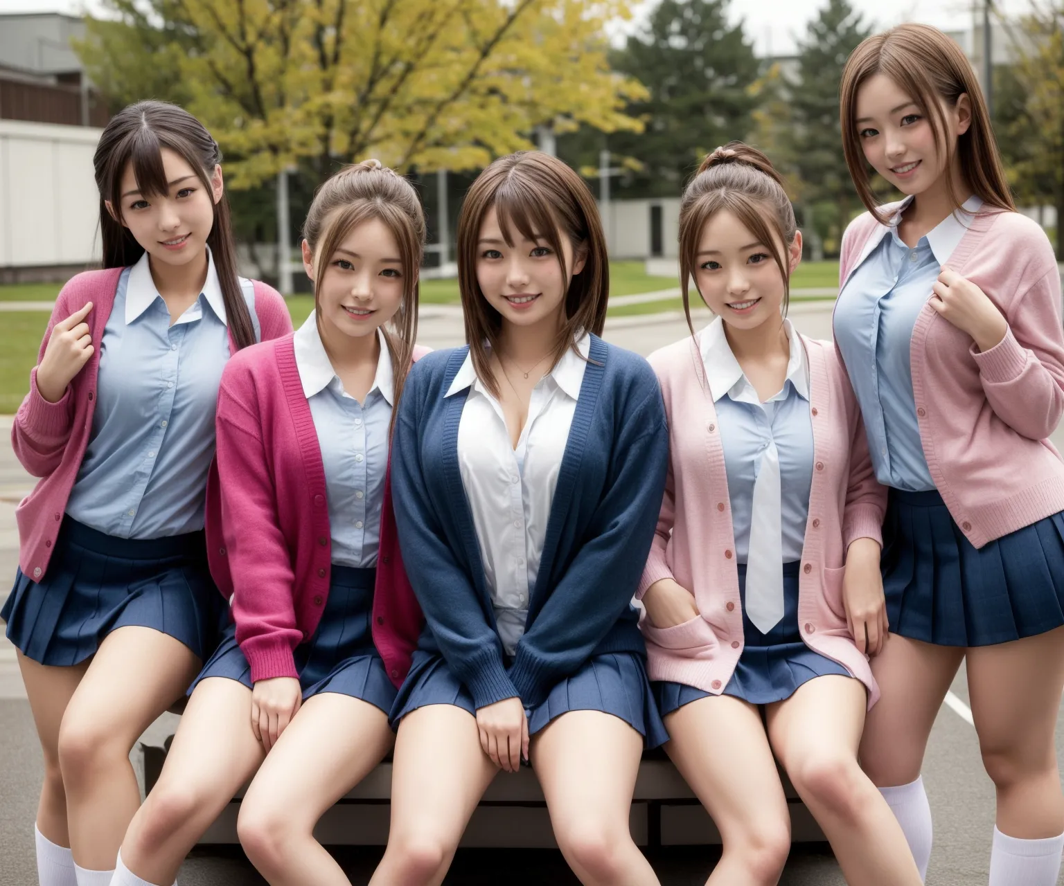 【「女子校生・JK×学制服」AIエロ画像（リアル・実写・フォト風）6248枚まとめ！(198ページ目)のエロ画像9枚目