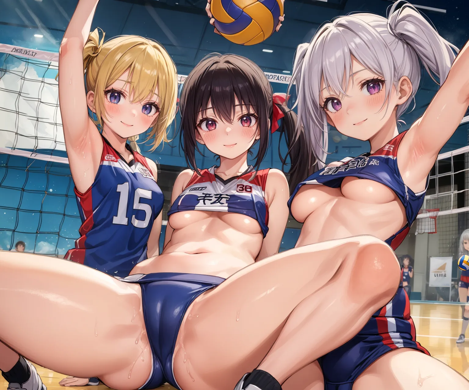 【「バレーボール」AIエロ画像（イラスト・アニメ・二次元風）378枚まとめ！(12ページ目)のエロ画像24枚目