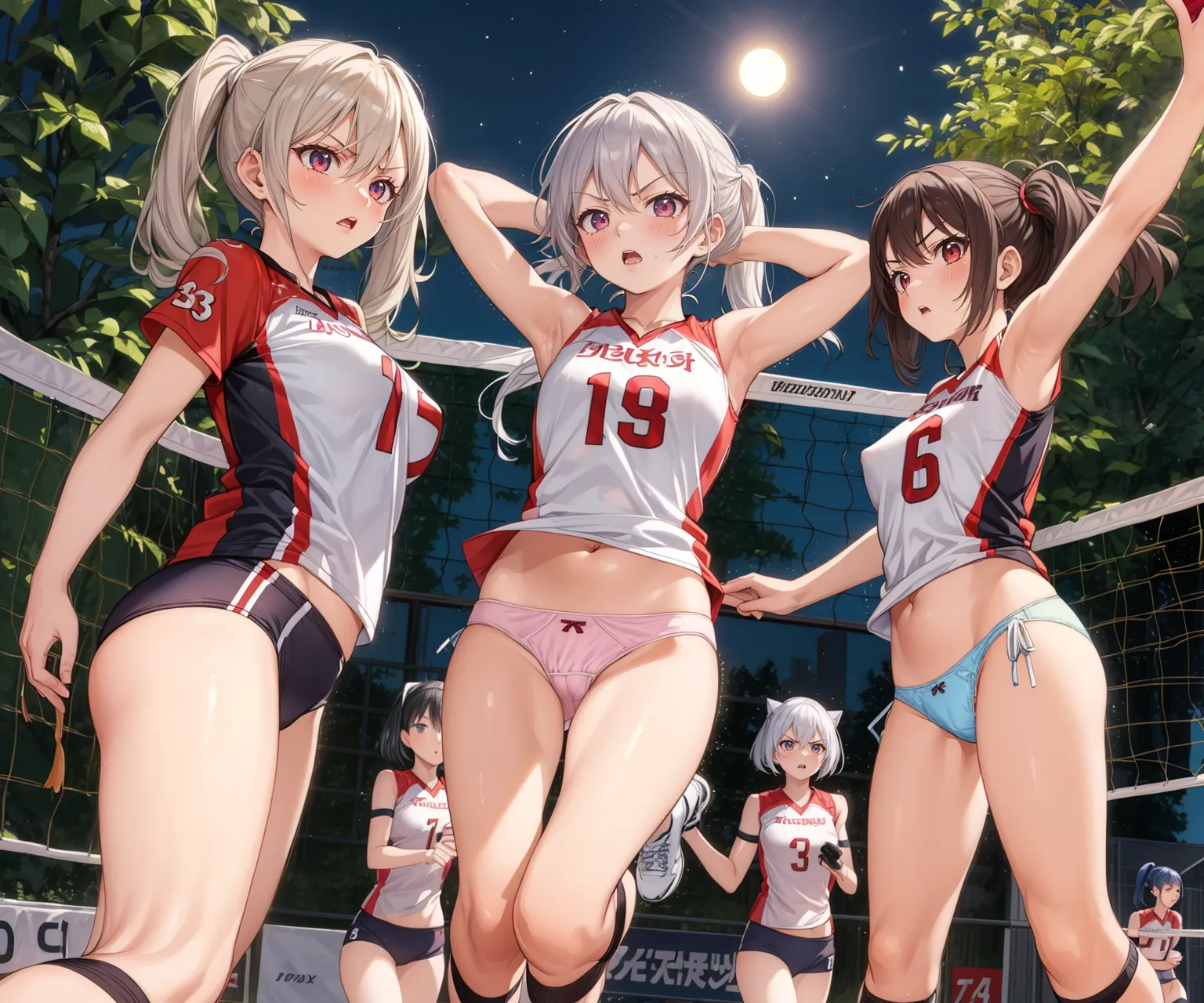 【「バレーボール」AIエロ画像（イラスト・アニメ・二次元風）378枚まとめ！(12ページ目)のエロ画像21枚目